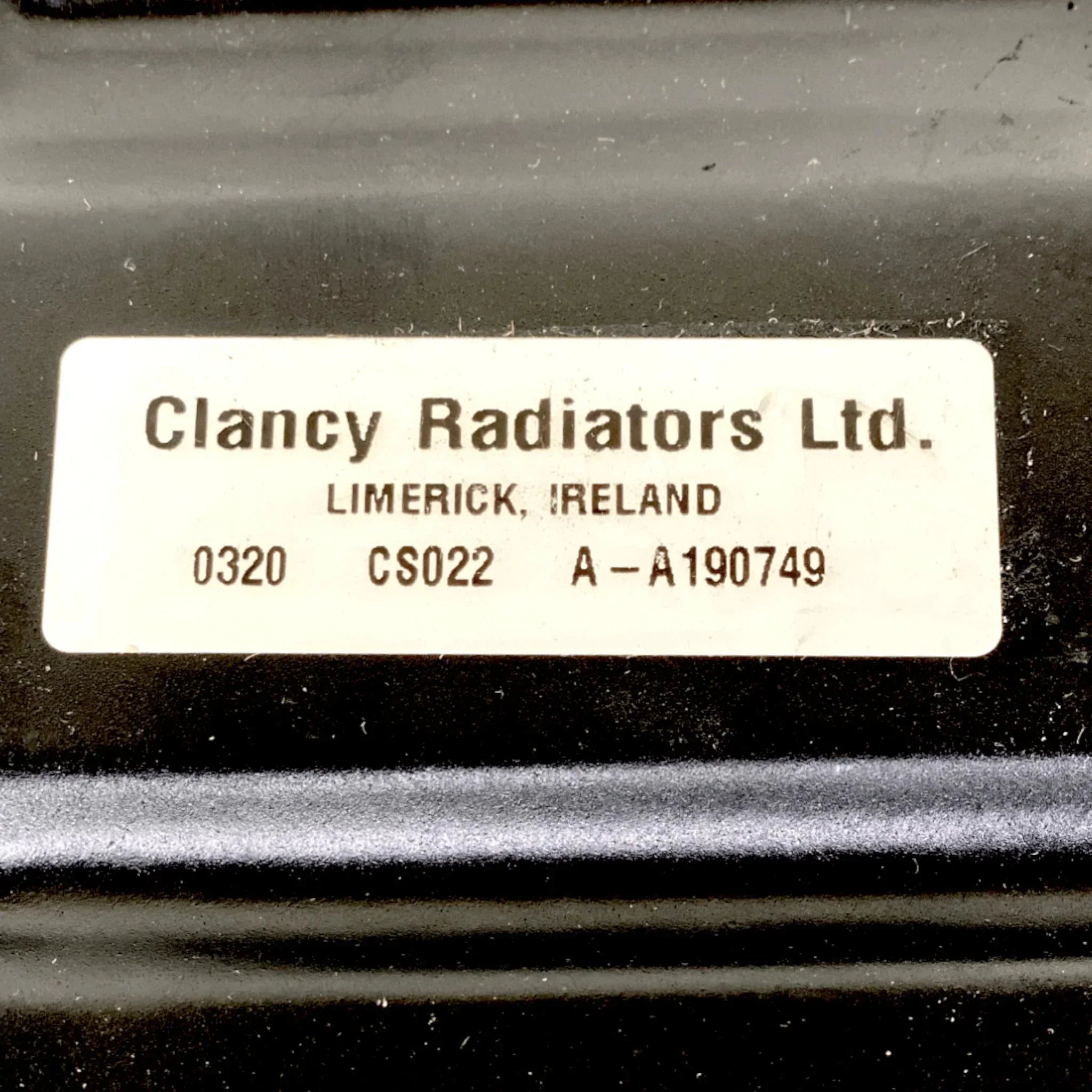 A190749 Clancy Radiators Radiator For Case