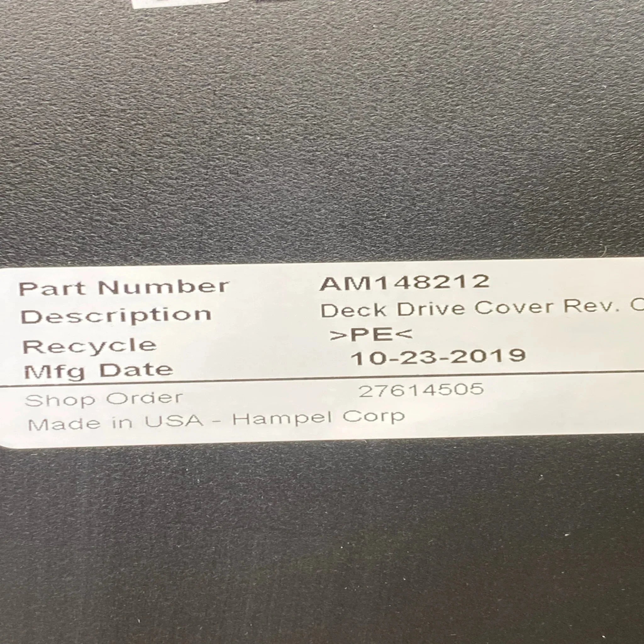AM145749 Genuine John Deere Deck Belt Drive Cover