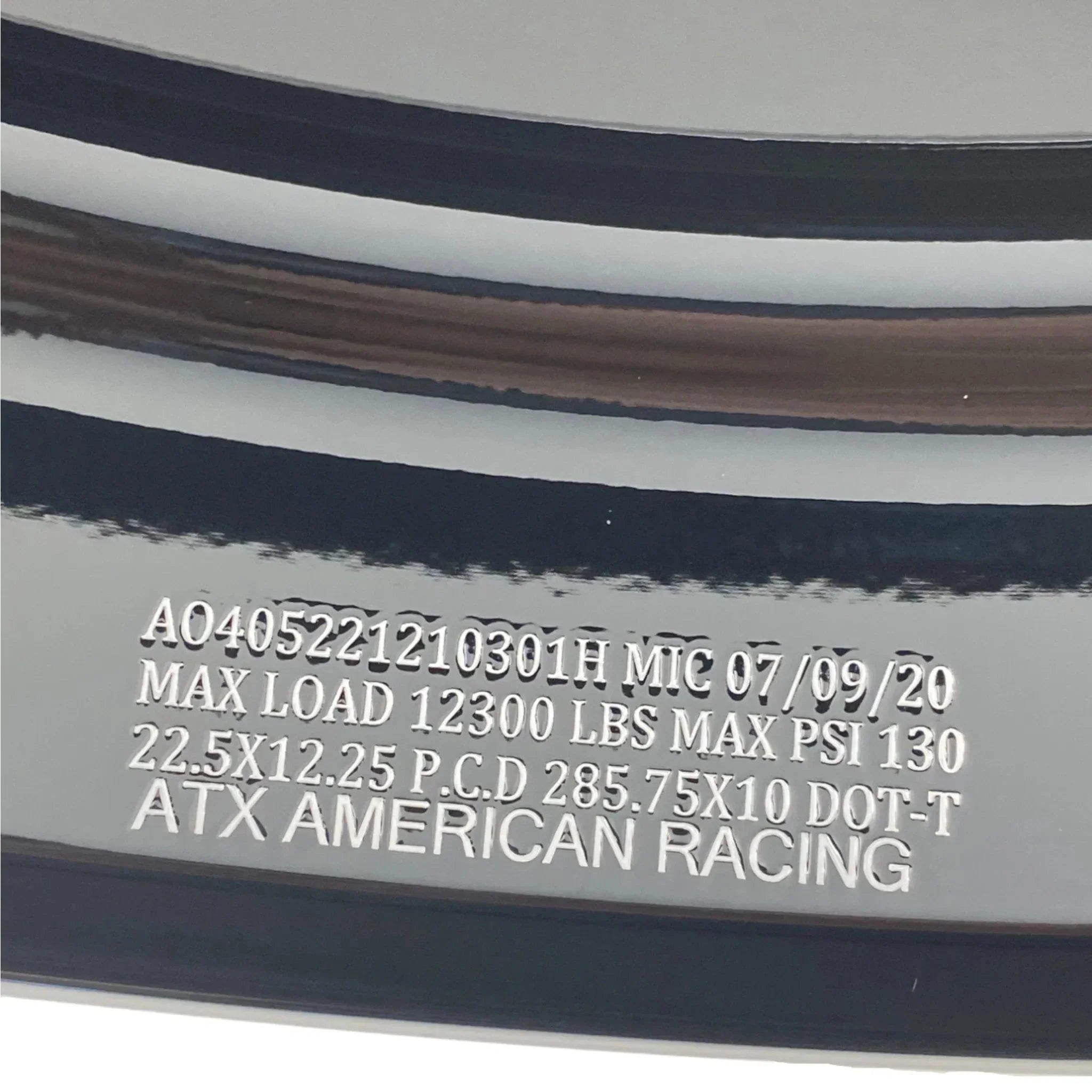 AO405221210301H Genuine ATX Front Gloss Black Milled Wheel