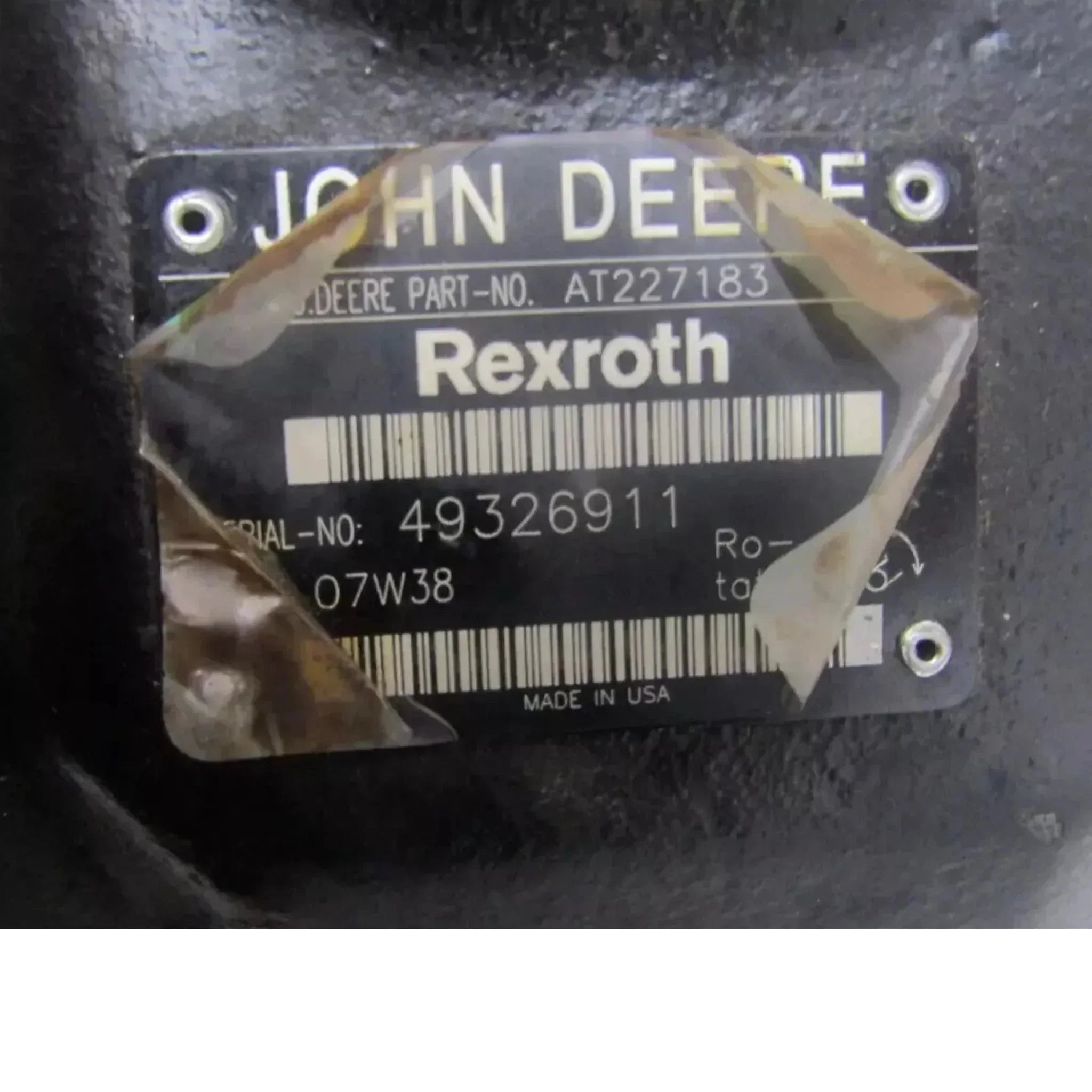 AT227183 Genuine John Deere Hydraulic Pump