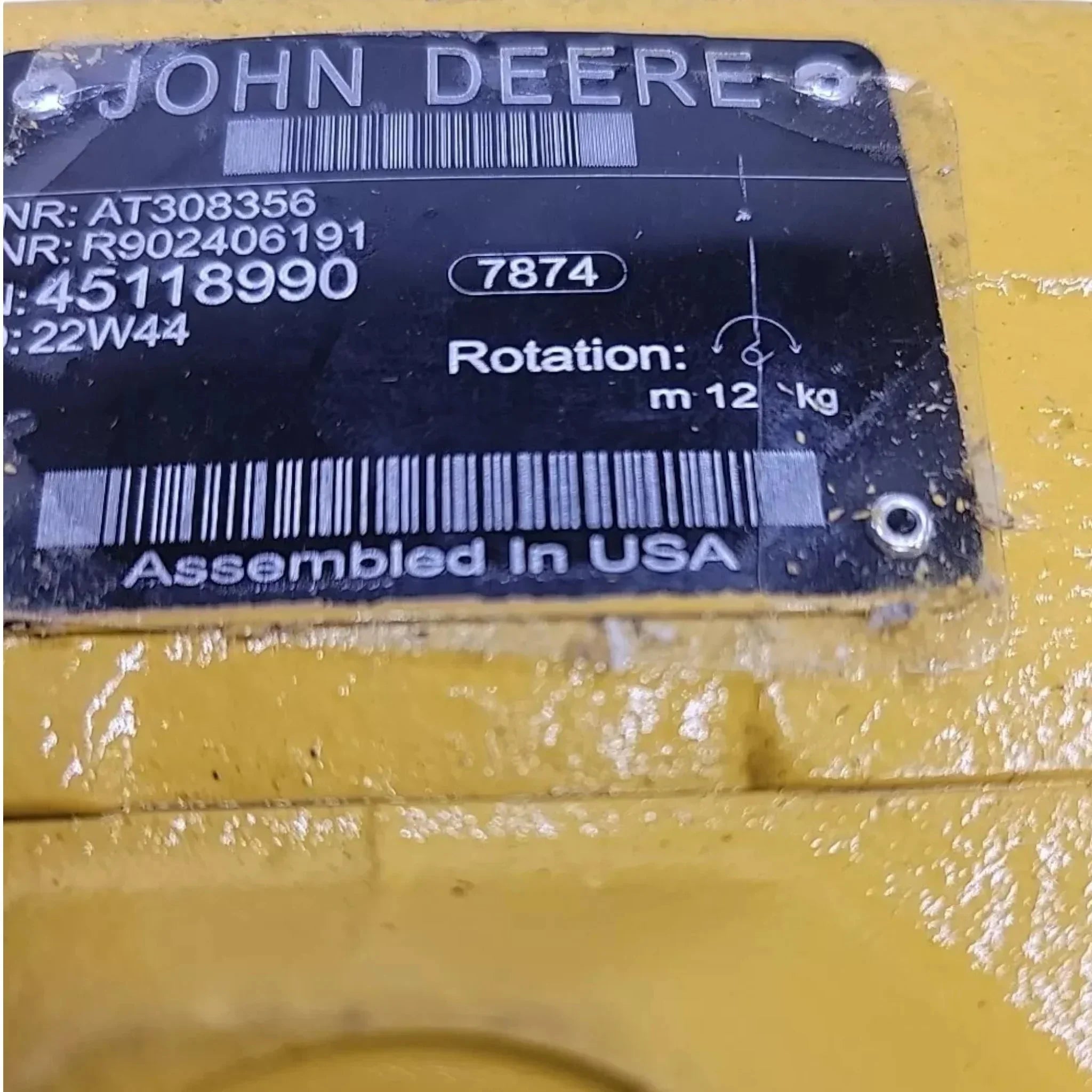 AT308356 John Deere Hydraulic Axial Piston Motor