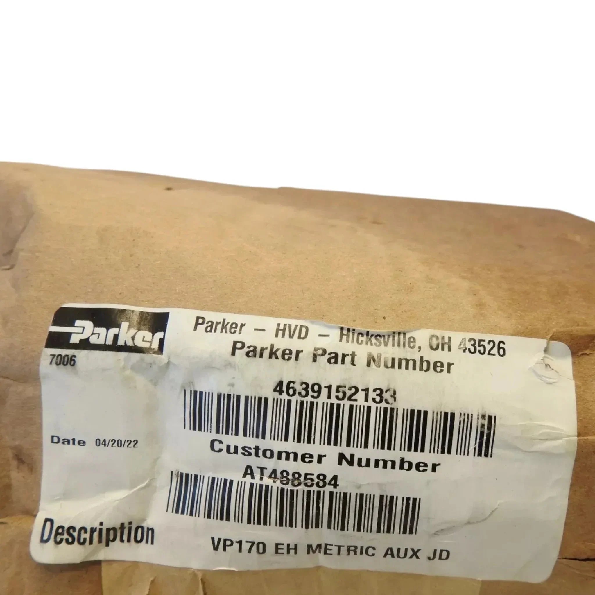 AT488584 Genuine John Deere Auxiliary Section Valve