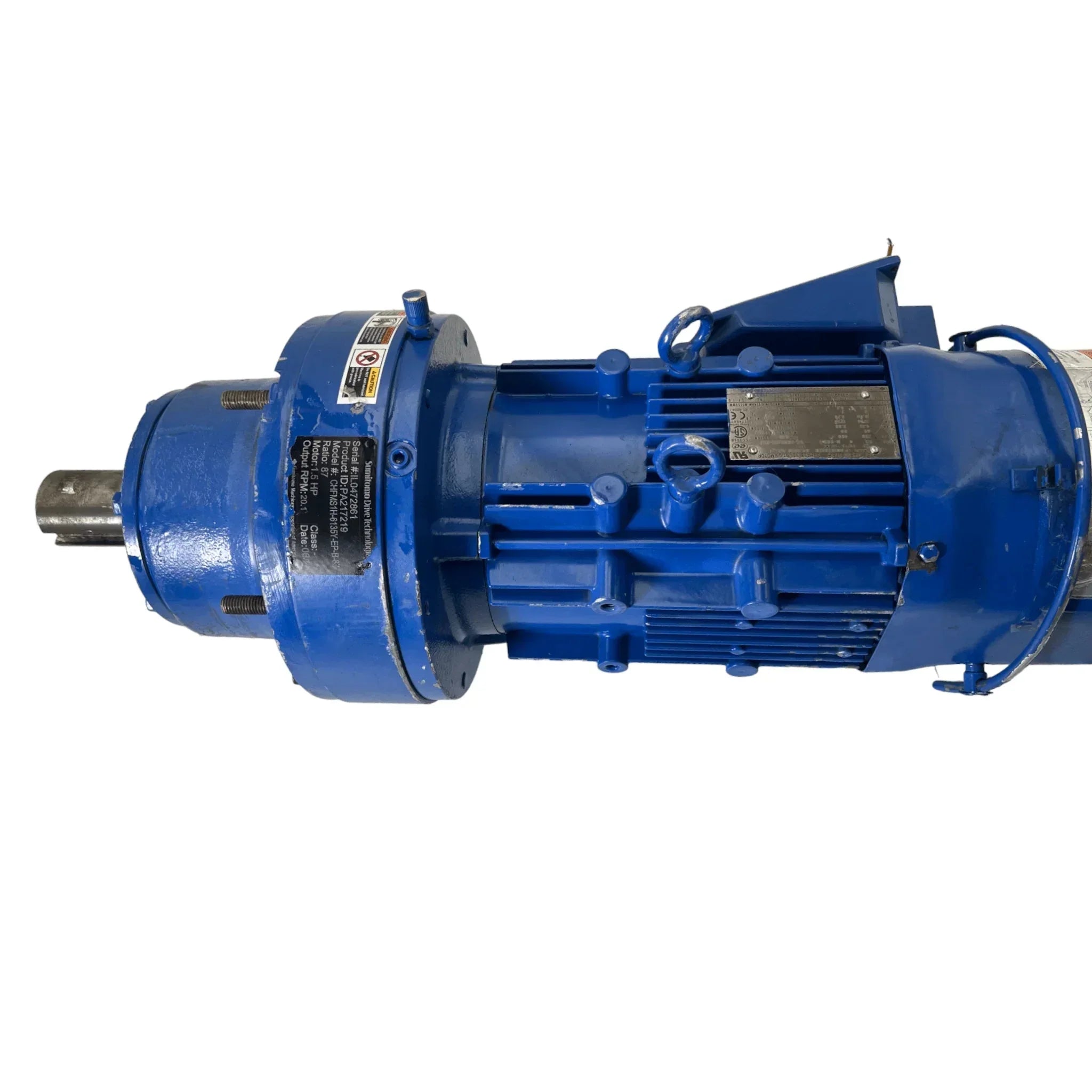 CHFMS1H-6135Y-EP-B-87 Sumitomo Induction Gearmotor 1.5HP 20.1 RPM Ratio 87