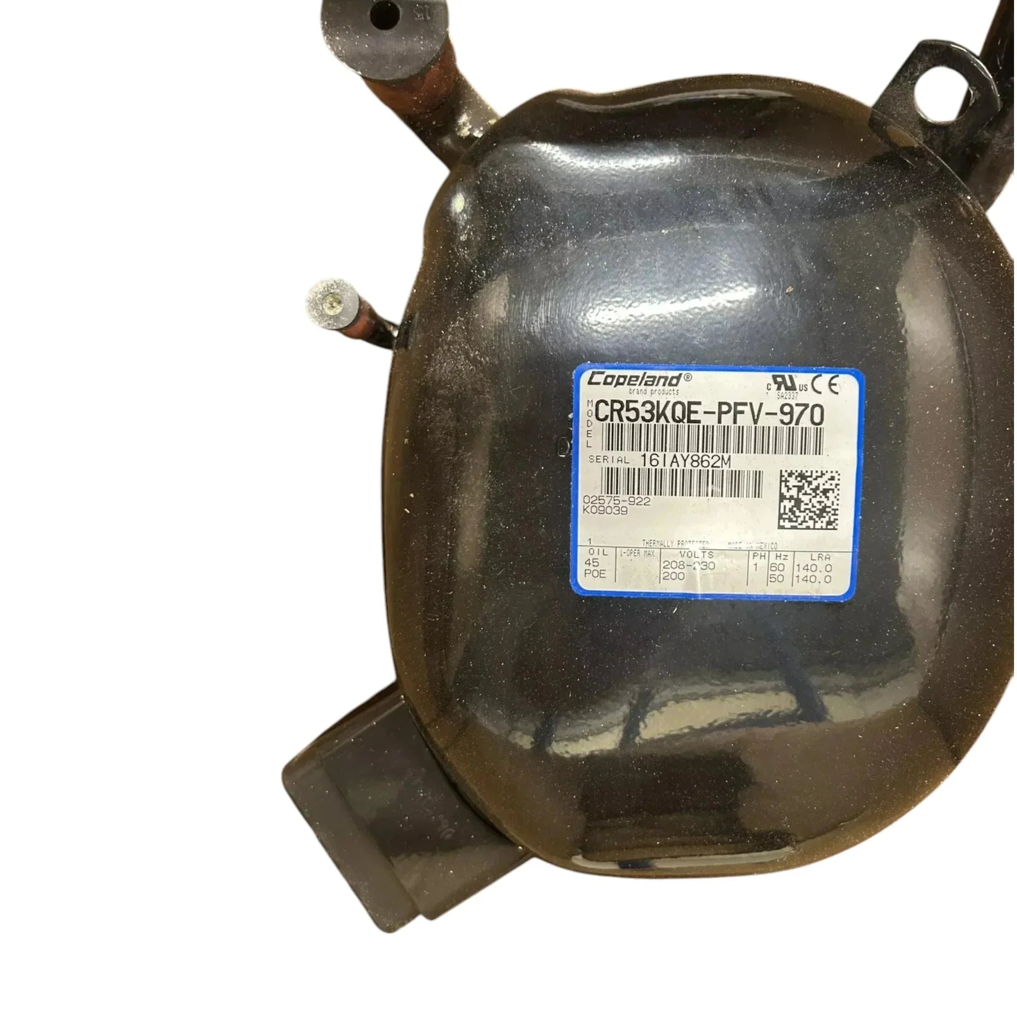 CR53KQE-PFV-970 Genuine Copeland Scroll Compressor 208/230