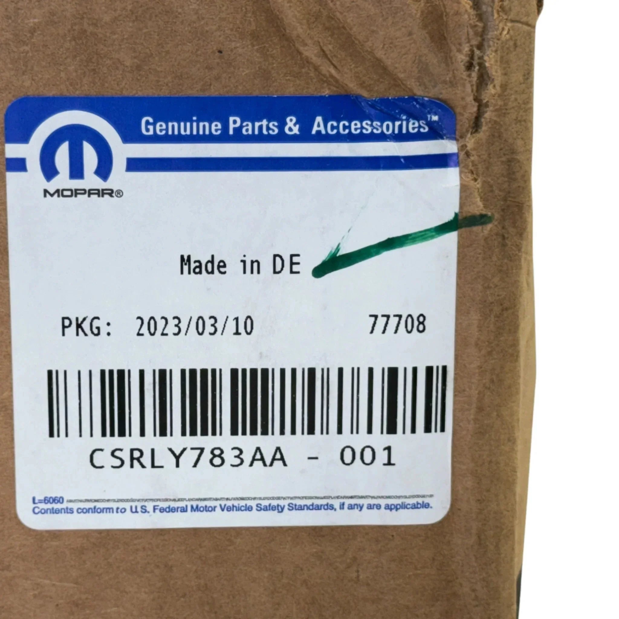 CSRLY783AA Genuine Mopar Fuel Injection Kit