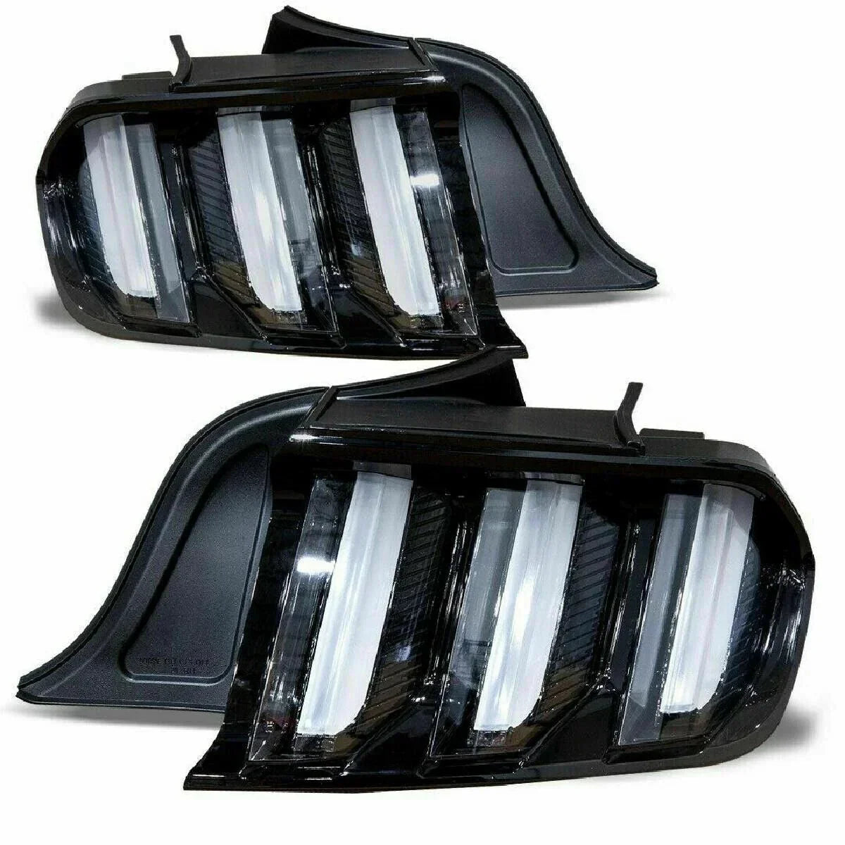 Ctrng-0636-Gbc Euro Style Left & Right Black Clear Full Led Sequential Signal Tail Lights
