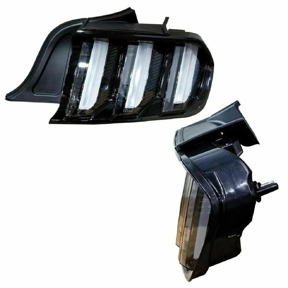 Ctrng-0636-Gbc Euro Style Left & Right Black Clear Full Led Sequential Signal Tail Lights