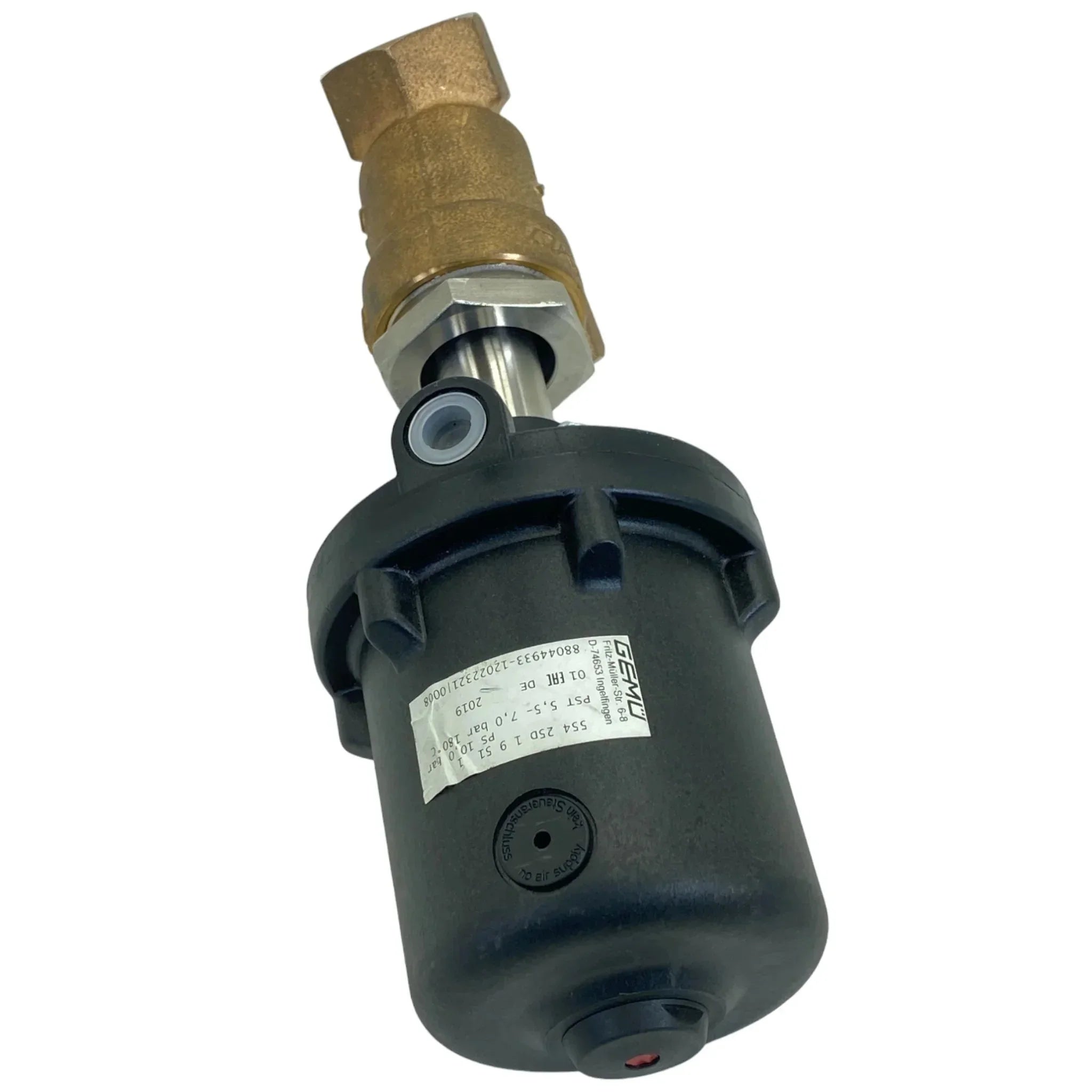 D-74653 554 25D 1 9 51 1 Gemu 2-1/2" Angle Seat Globe Valve