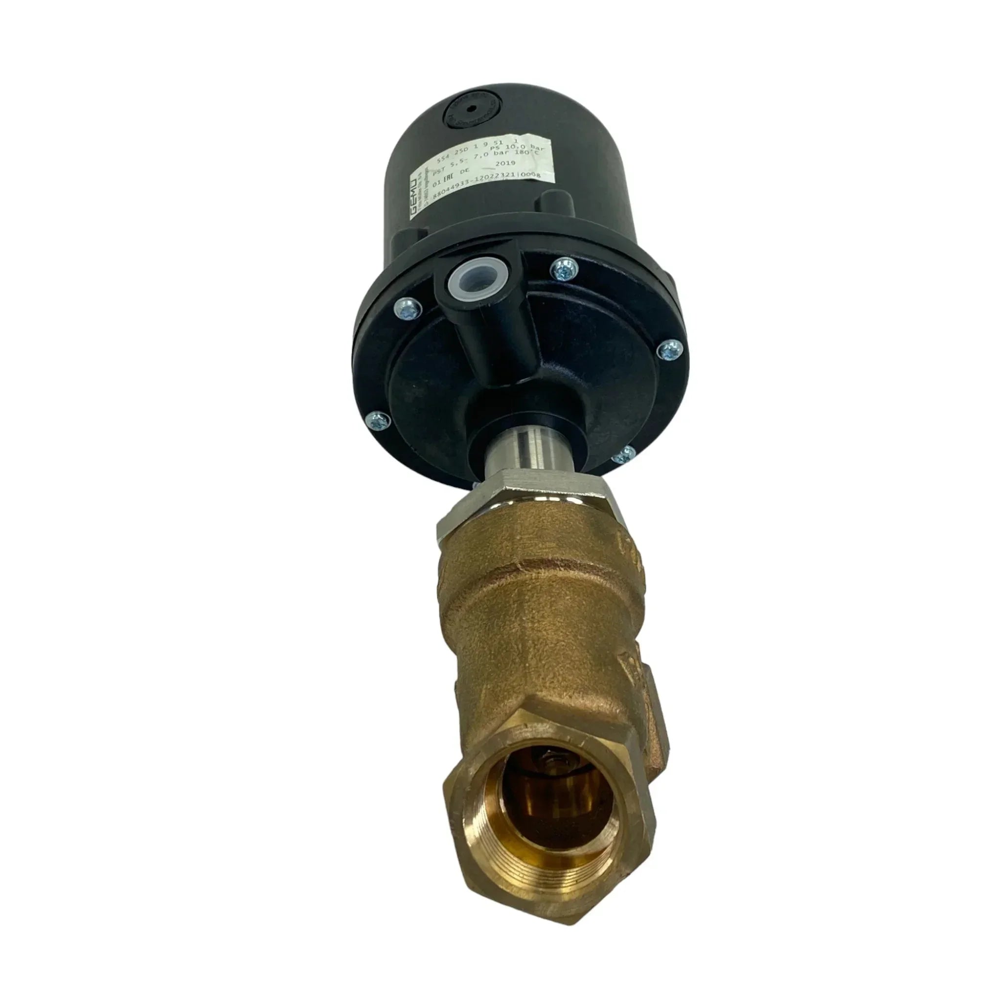 D-74653 554 25D 1 9 51 1 Gemu 2-1/2" Angle Seat Globe Valve