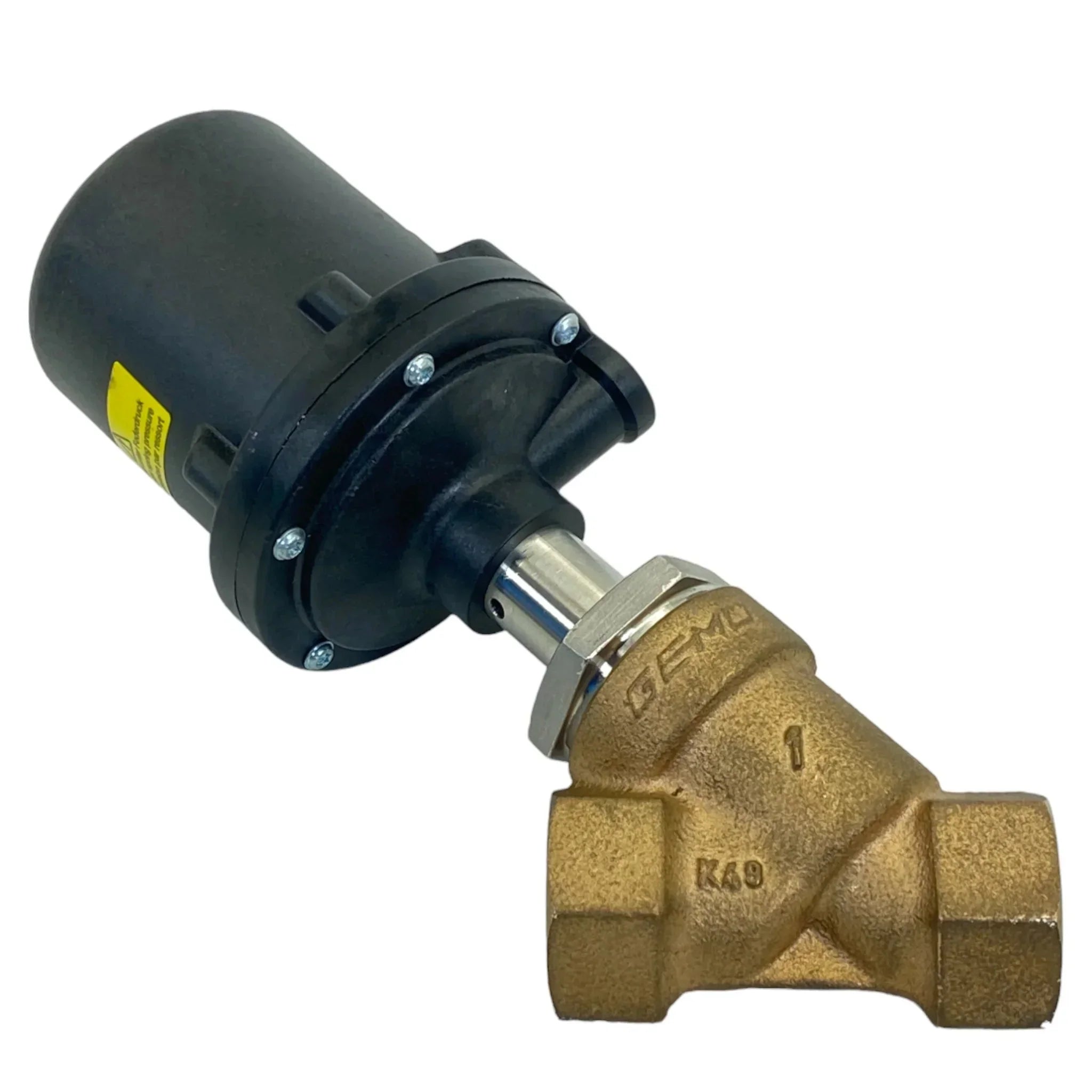 D-74653 554 25D 1 9 51 1 Gemu 2-1/2" Angle Seat Globe Valve