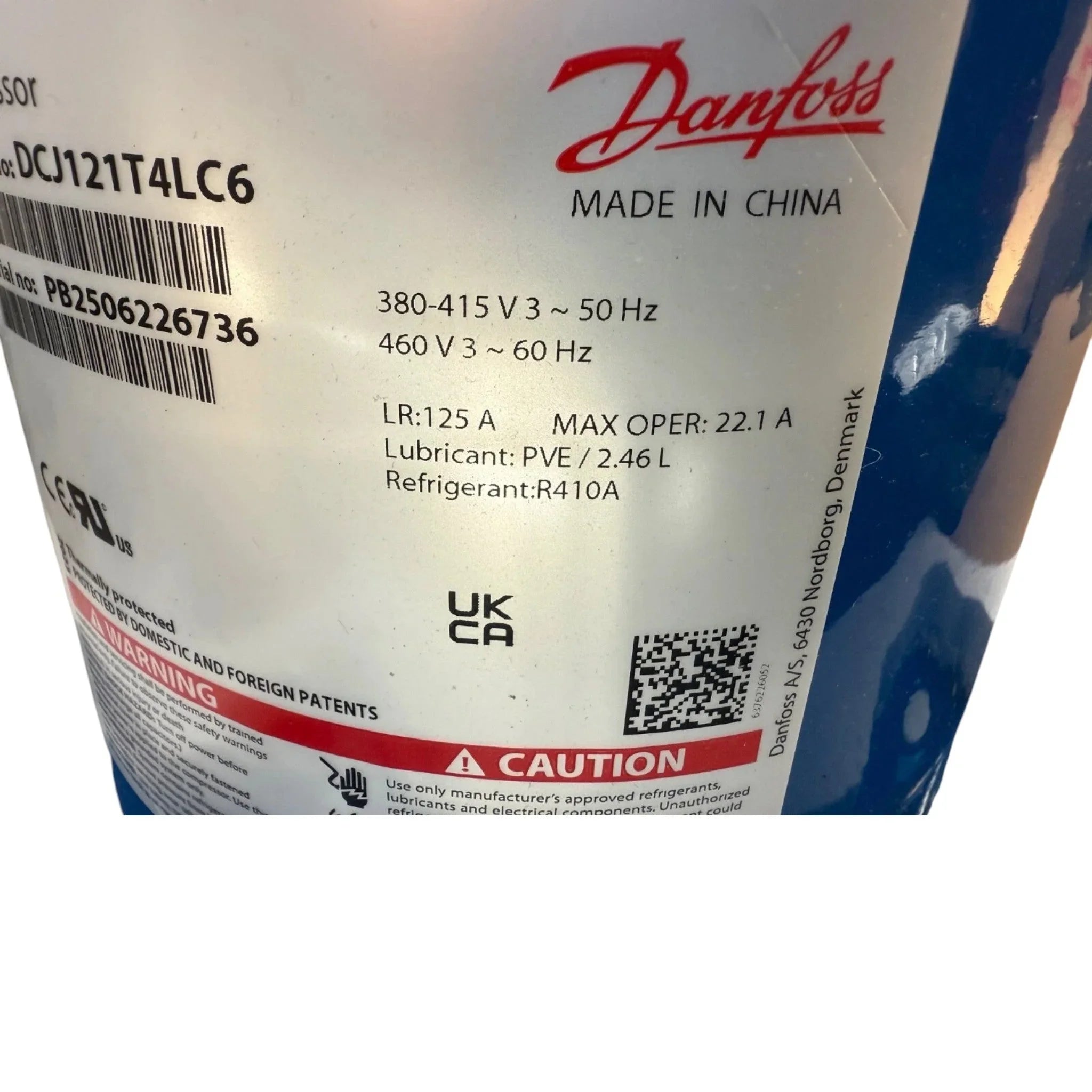 DCJ121T4LC6 Genuine Danfoss Scroll Compressor