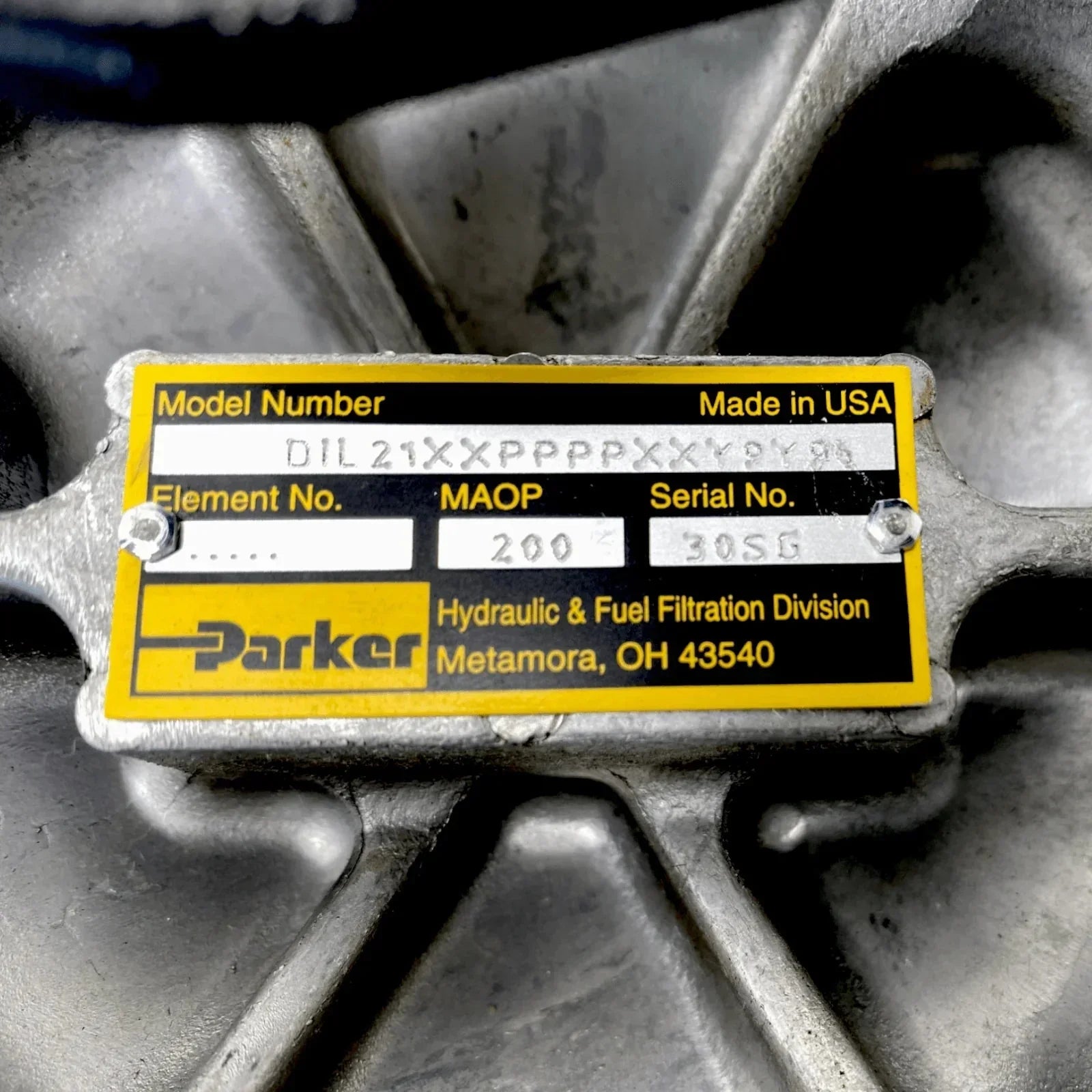 DILP210QBMM35Y9Y91 Genuine Parker Moduflow Plus Series Low Pressure Filters