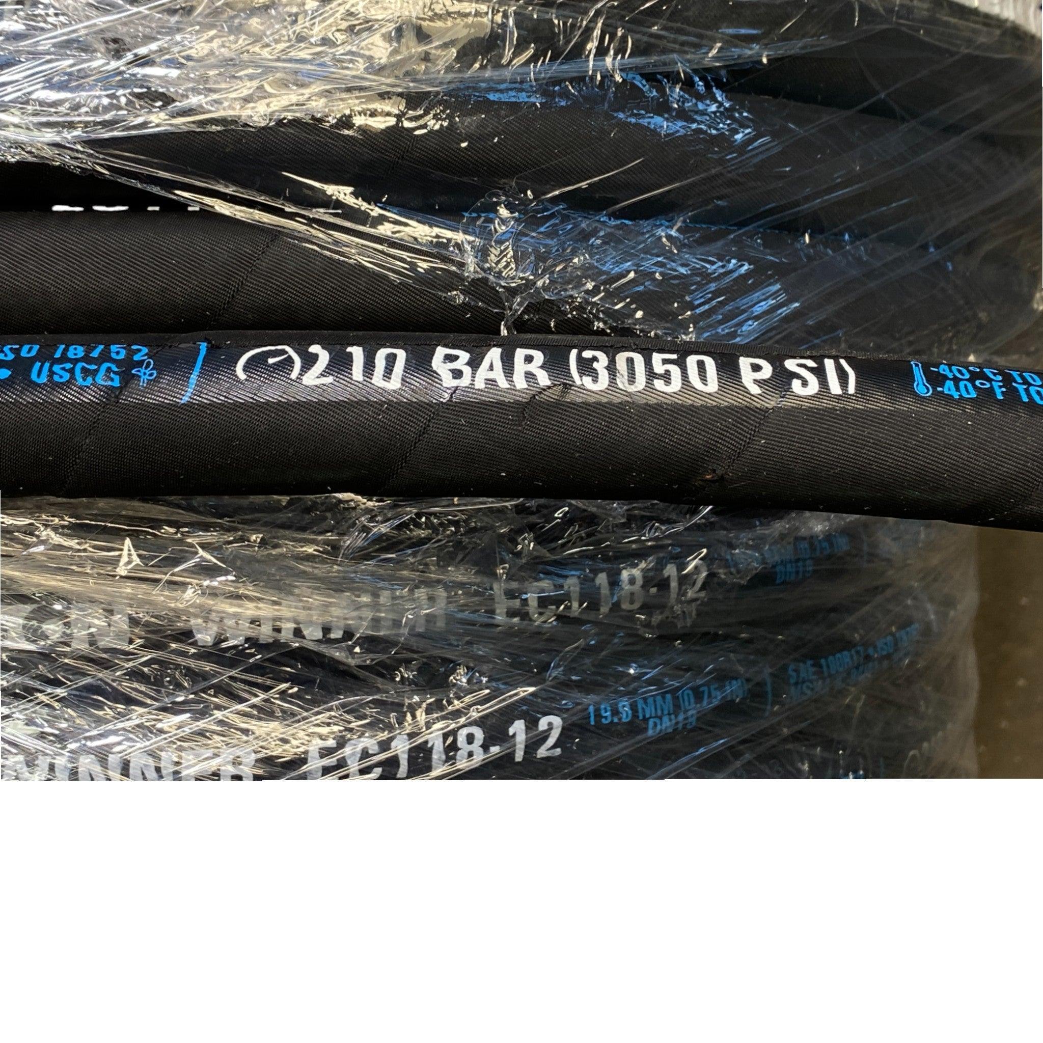 EC11812LRL Genuine Eaton Winner EC118 Series Rubber Hydraulic Braided Hose