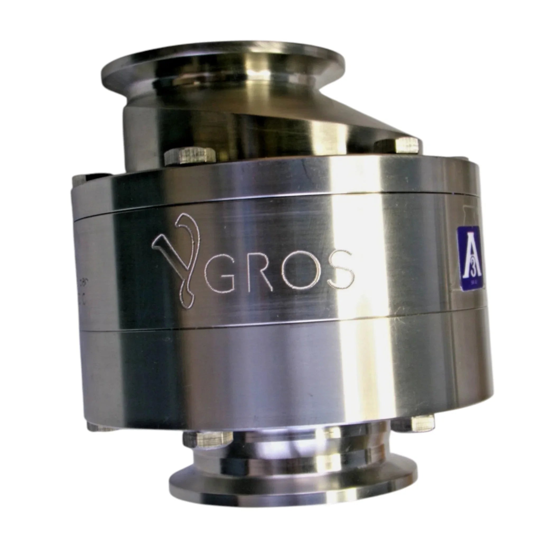 EDF-3A-H-CL-2.0-V-316 Ygros Horizontal EDF Springless Eccentric 3A Stainless Tri-Clamp Check Valve