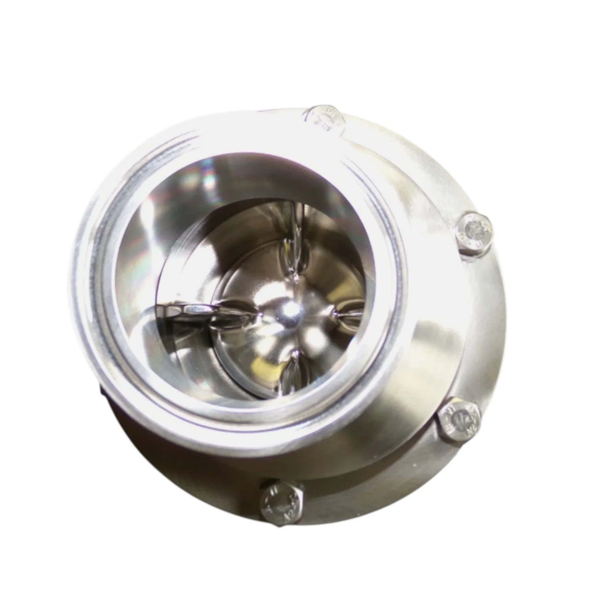 EDF-3A-H-CL-2.0-V-316 Ygros Horizontal EDF Springless Eccentric 3A Stainless Tri-Clamp Check Valve