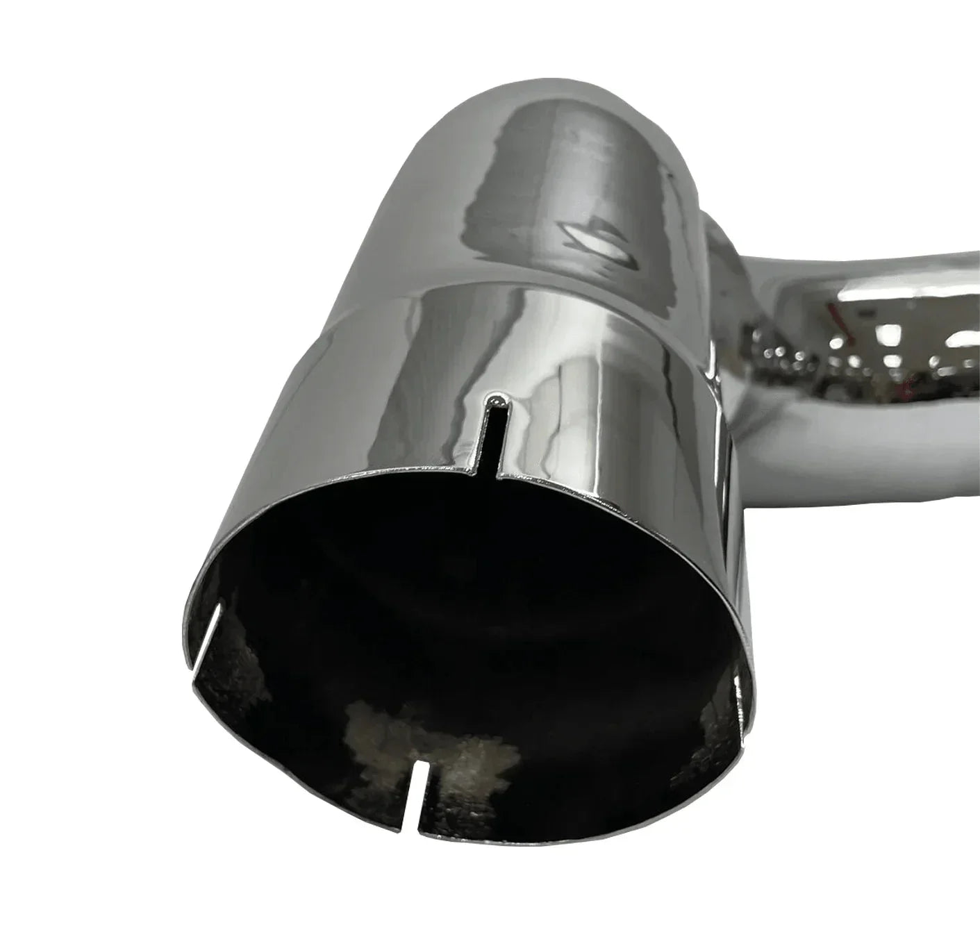 Exe84764L Genuine Roadworks Left Chrome Over Frame Exhaust Elbow