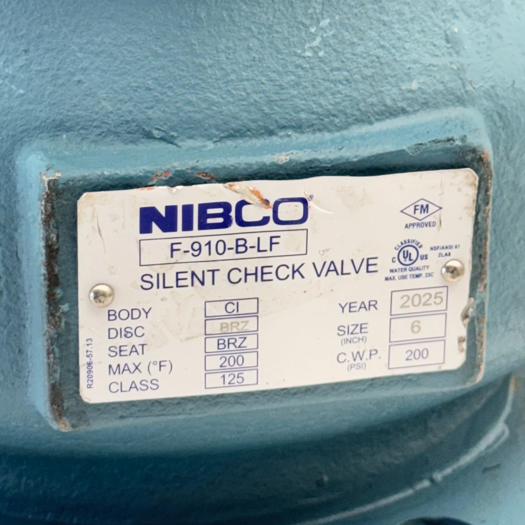 F-910-B-LF Nibco Flanged Check Valve