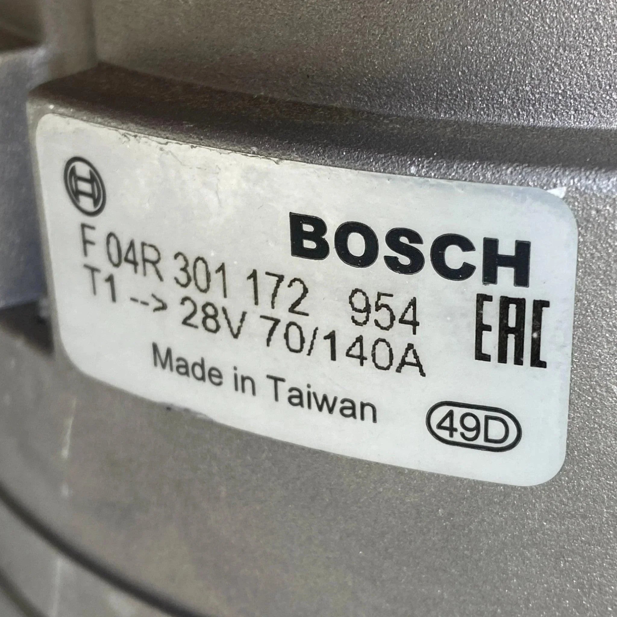 F04R301172954 Genuine Bosch Alternator 28V