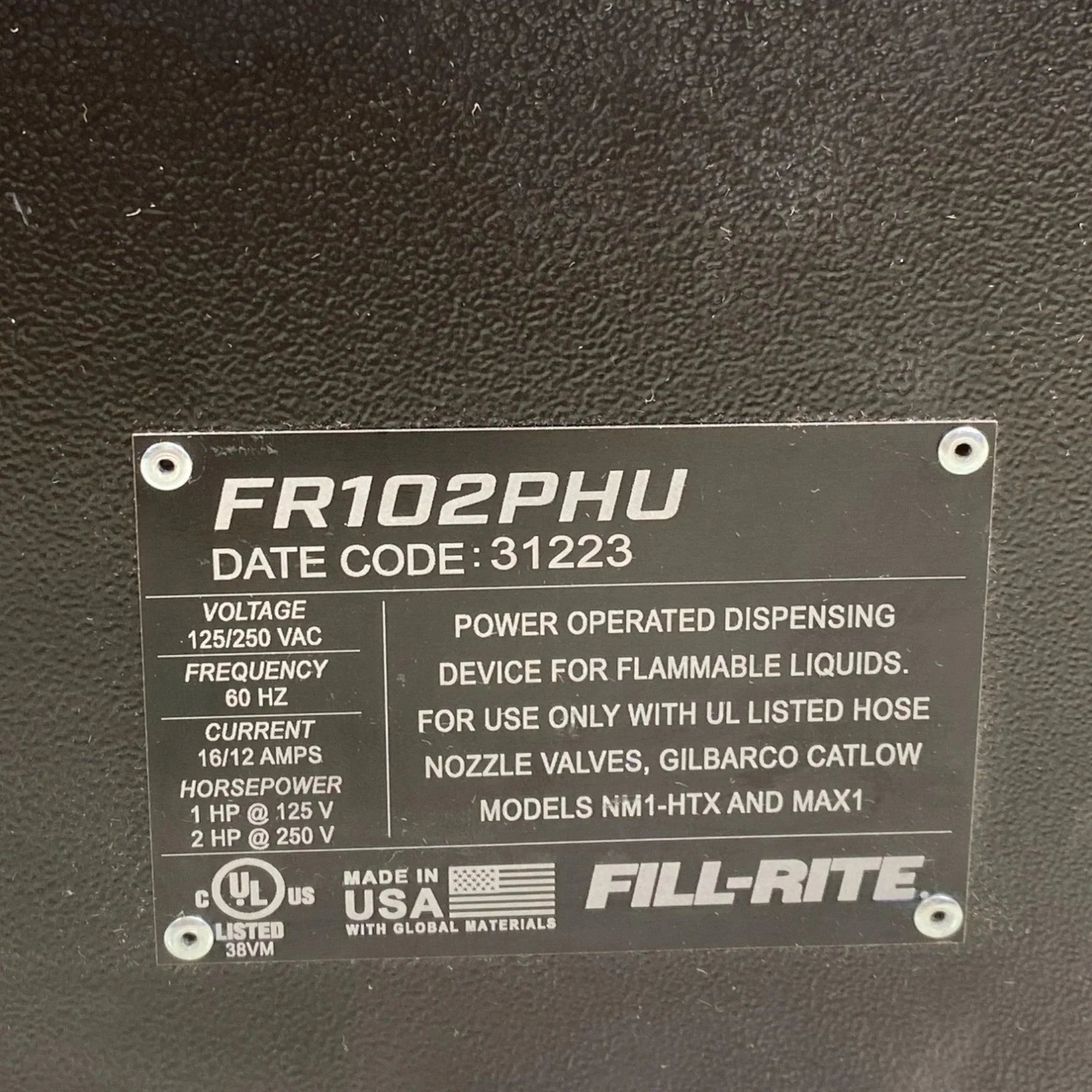 FR102PHU Fill-Rite Remote Pedestal Head Unit