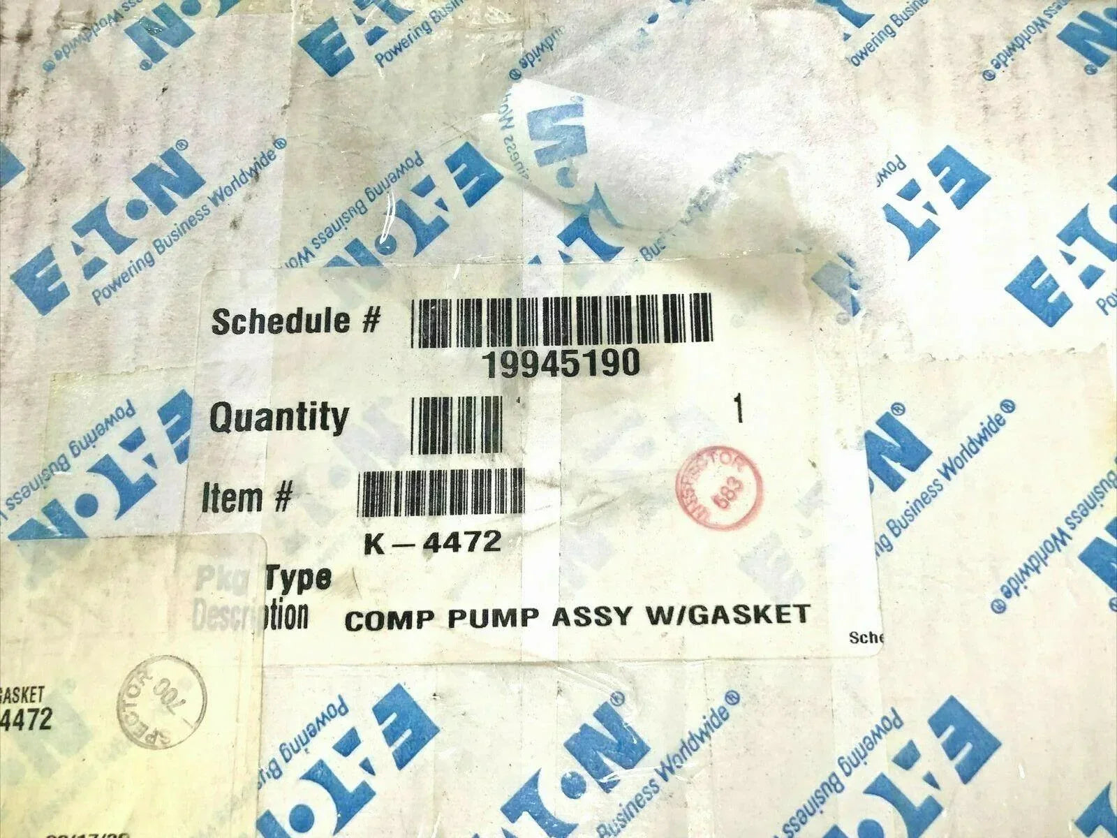 Ful-K4472 Fuller Comp Pump Assy With Gasket
