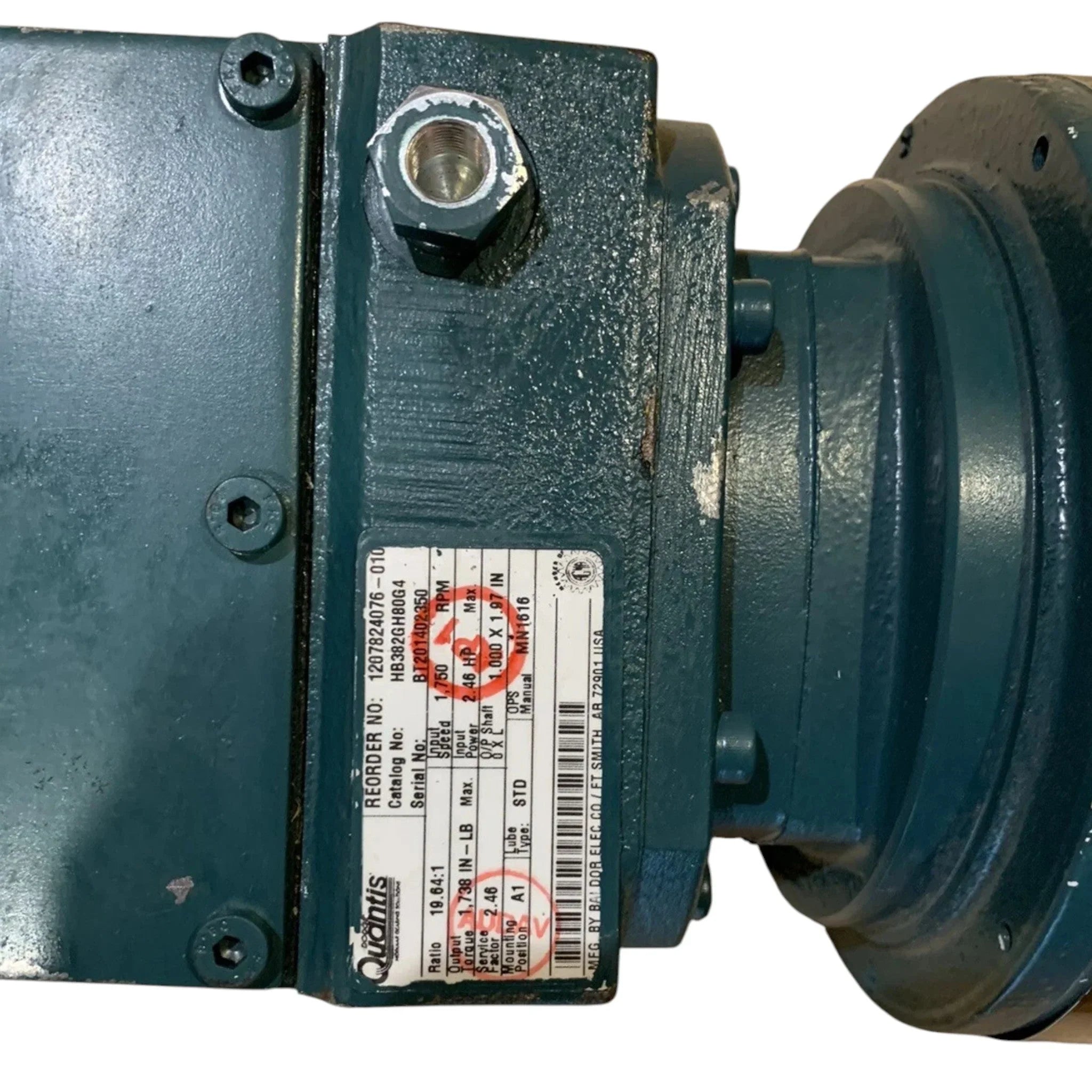 HB382GH80G4 Dodge Quantis Gear Reducer