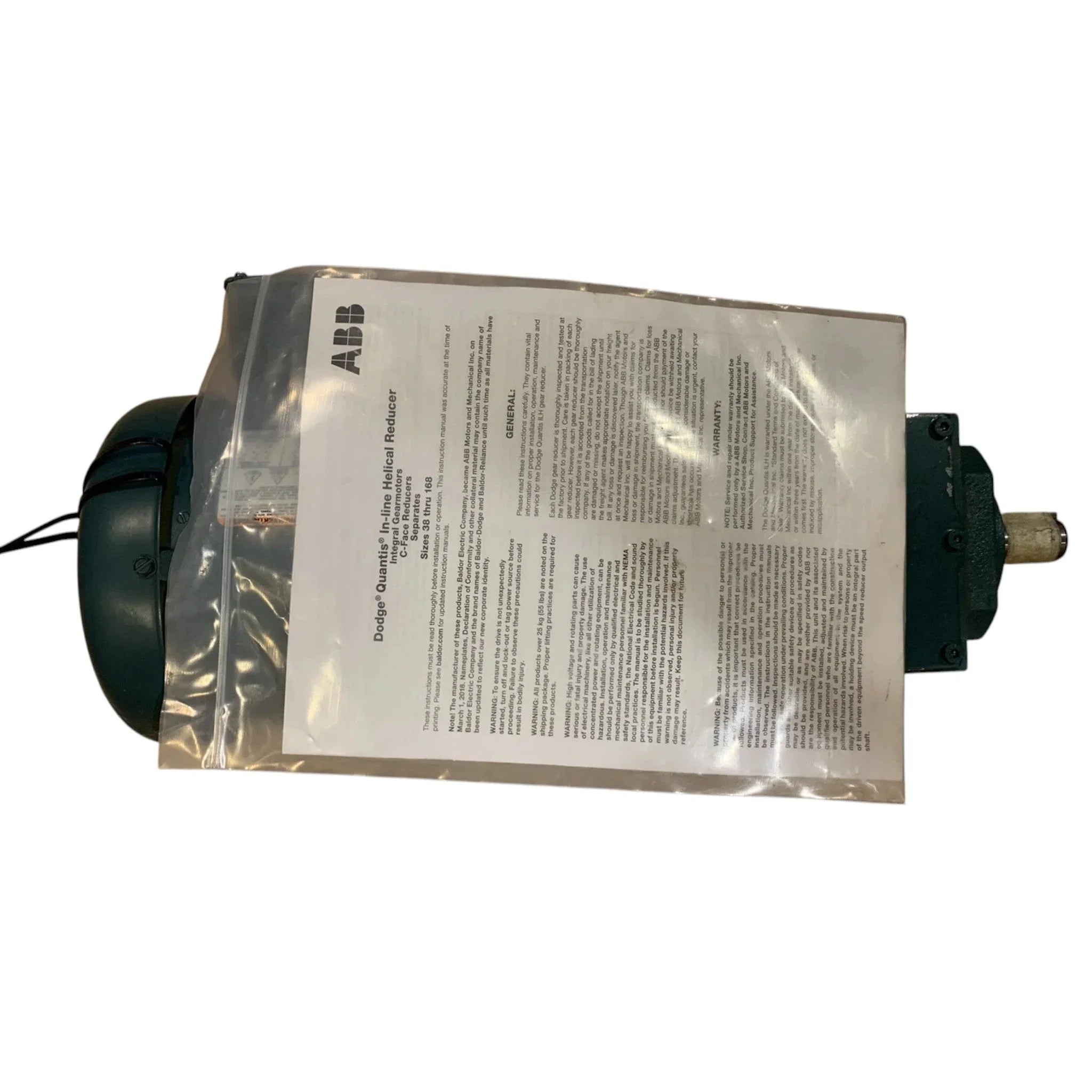 HB382GH80G4 Dodge Quantis Gear Reducer
