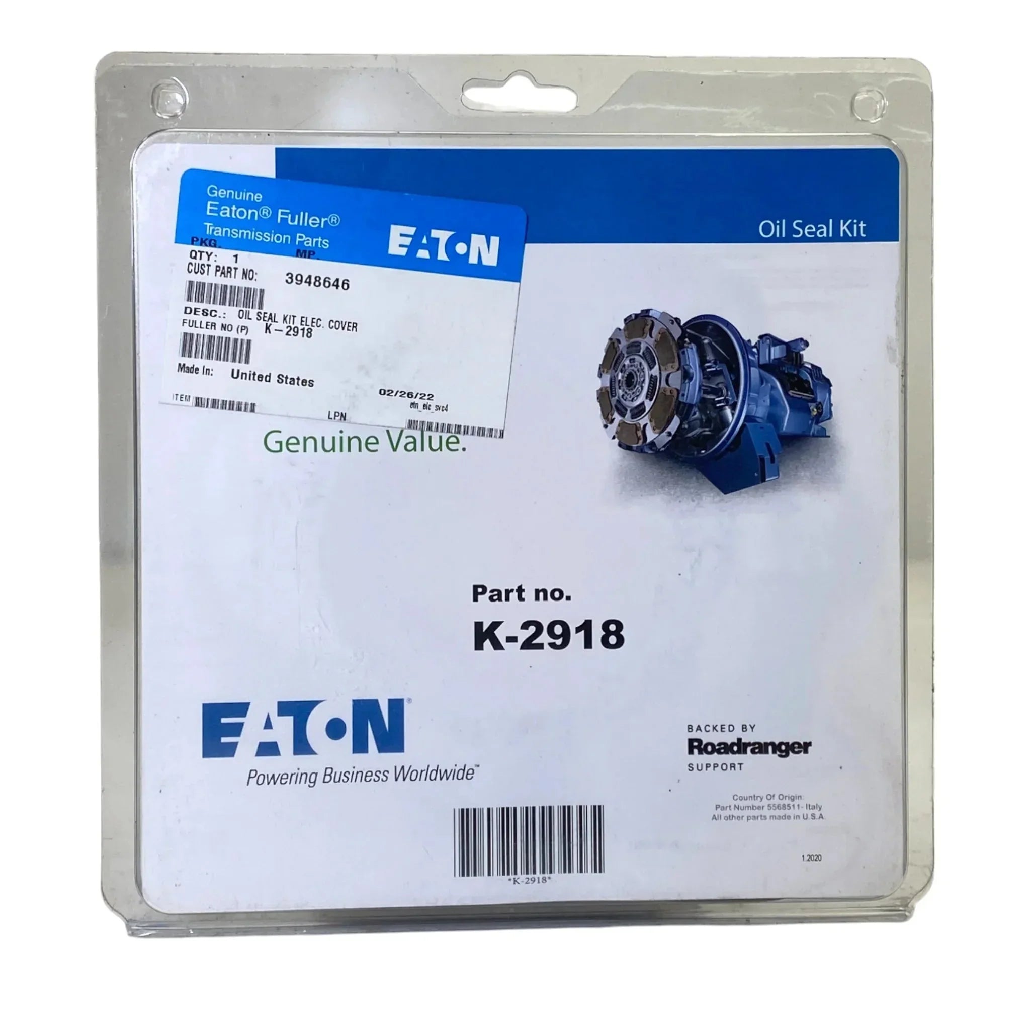 3948646 Genuine Eaton Oil Seal Kit