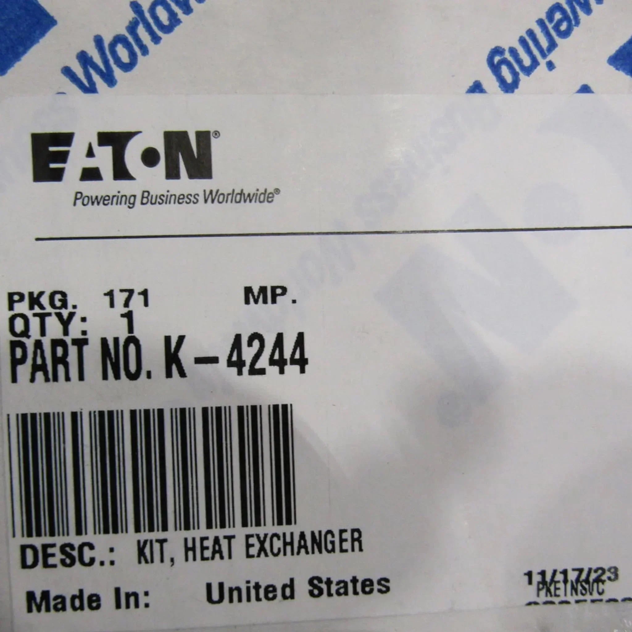 K3952 Genuine Eaton Transmission Oil Cooler Heat Exchanger Kit