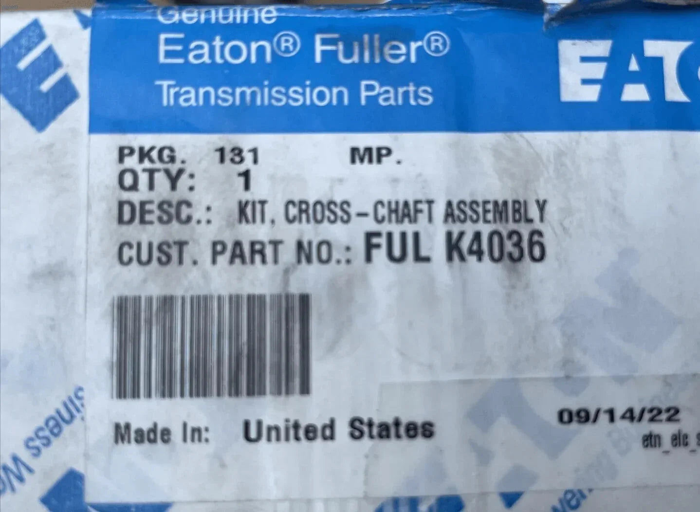 FULK4036 Genuine Eaton Cross Shaft Assembly Kit