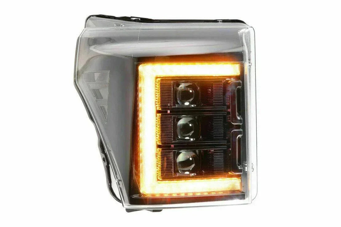 Lf505-Asm Mirimoto Xb Led Plug And Play Headlight Assembly Set For F-250 F-350