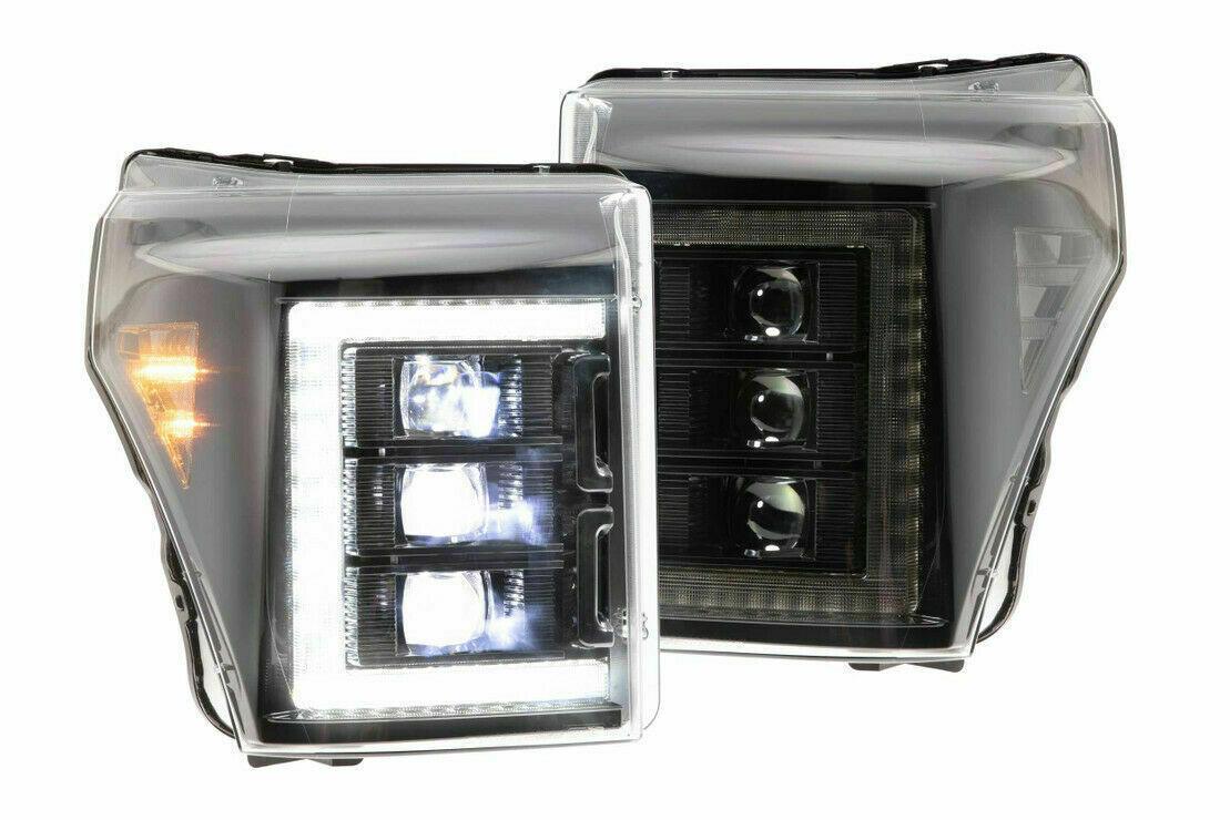 Lf505-Asm Mirimoto Xb Led Plug And Play Headlight Assembly Set For F-250 F-350