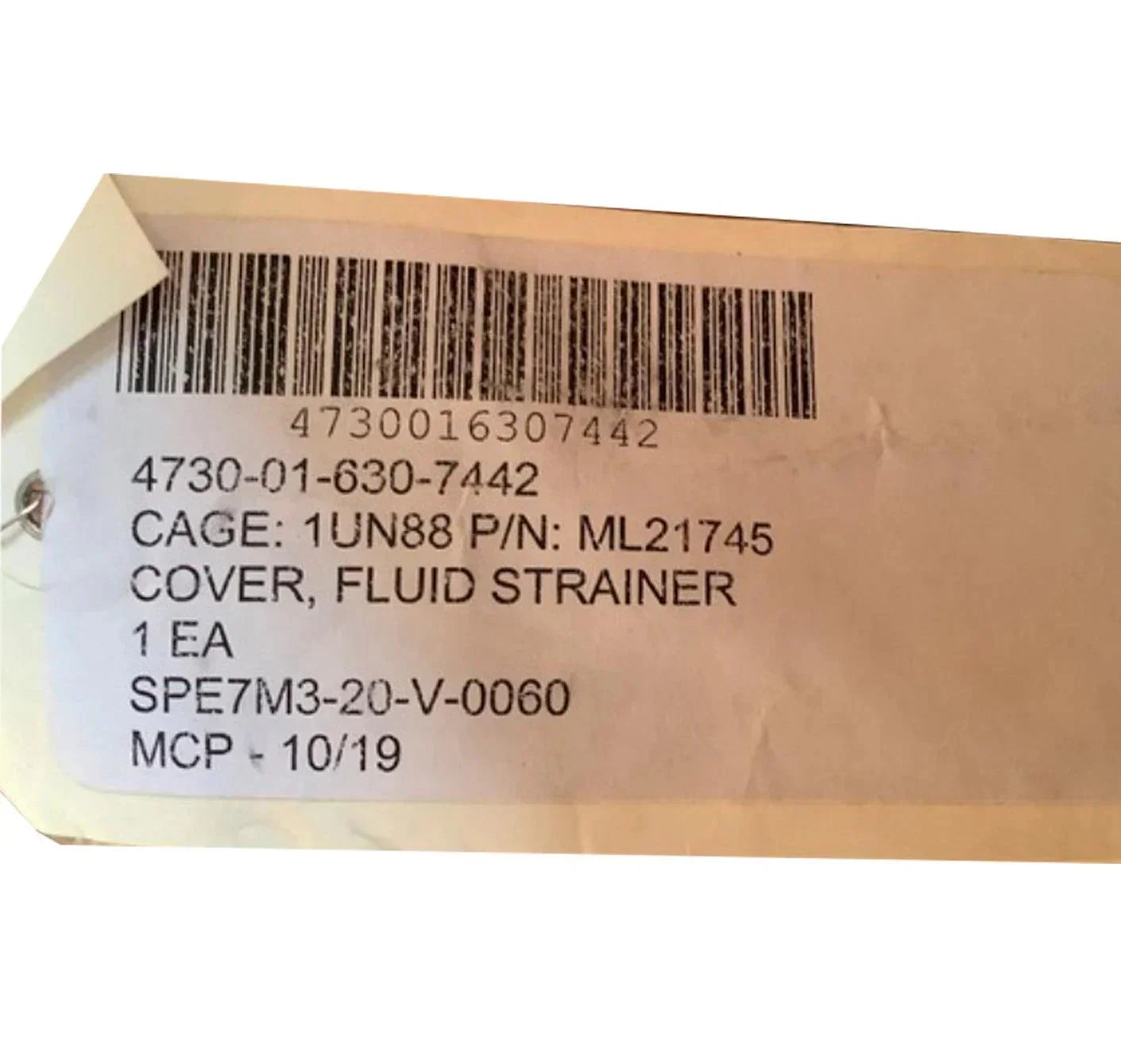 ML21745 Genuine Miller Leaman Fluid Strainer Cover