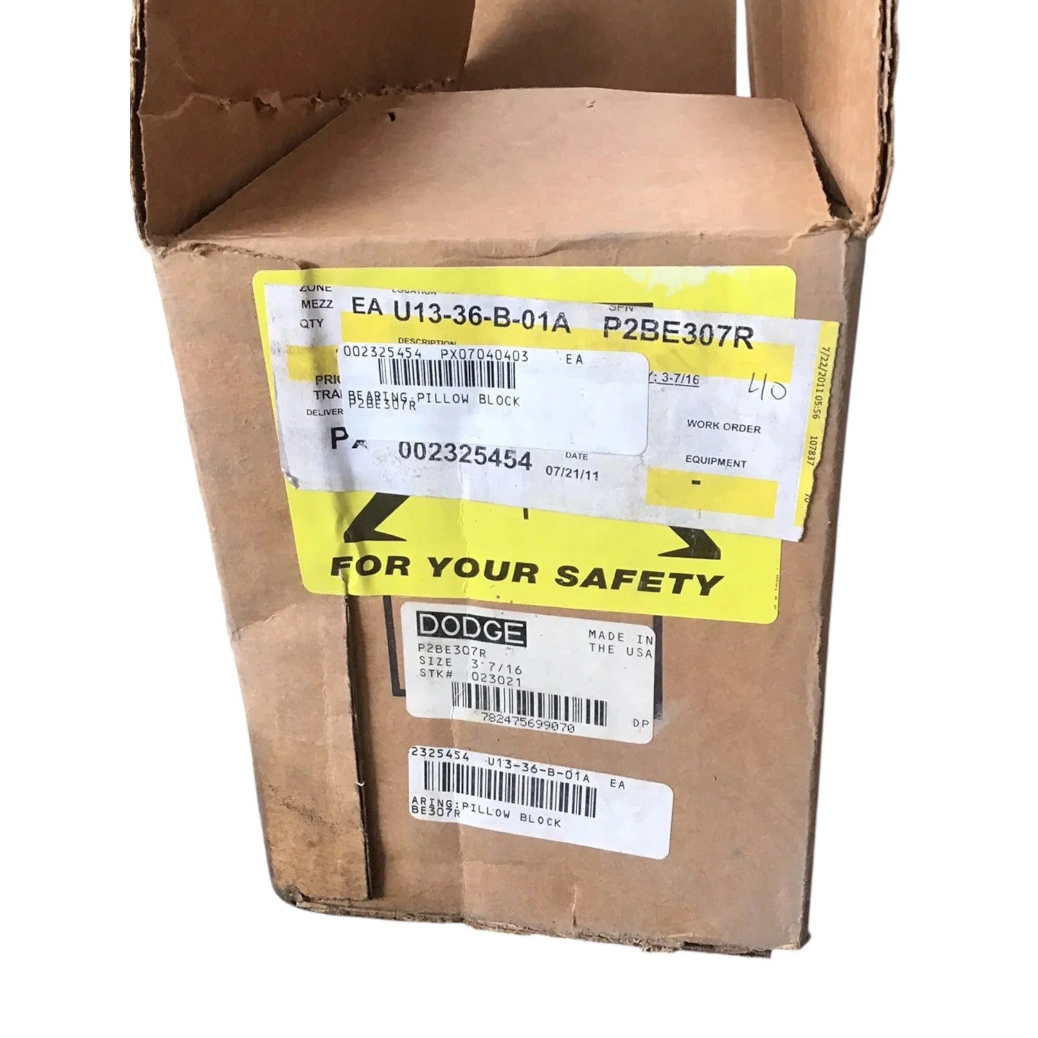 P2BE307R Genuine Dodge Pillow Block Bearing