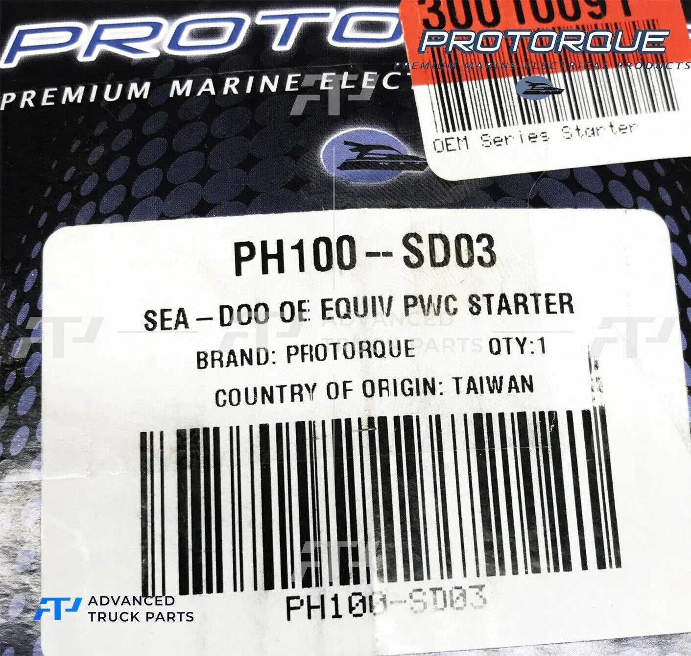Ph100-Sd03 Protorque Starter Pwc Seadoo 787 800 Gtx Rfi Sp 8 Tooth