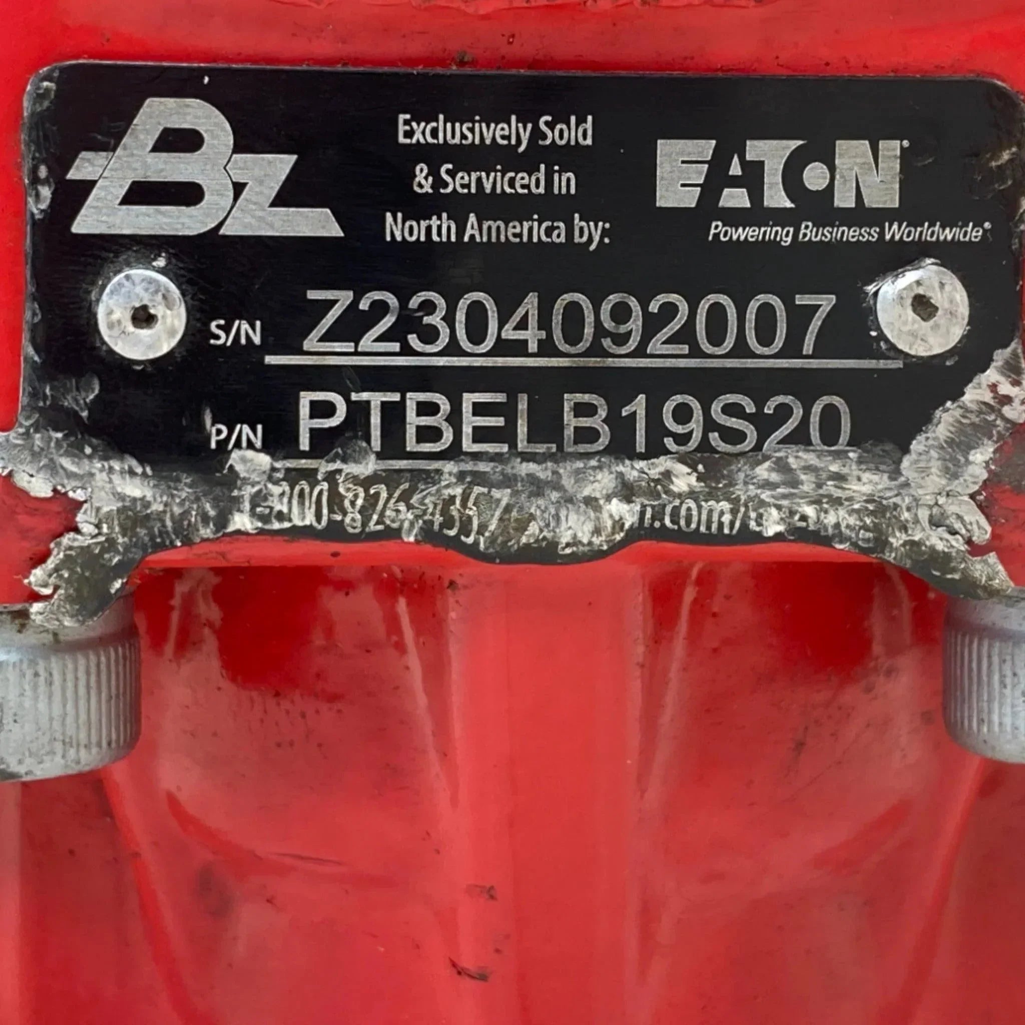 PTBELB19S20 Genuine Eaton Hydraulic Gear Pump 19Gal
