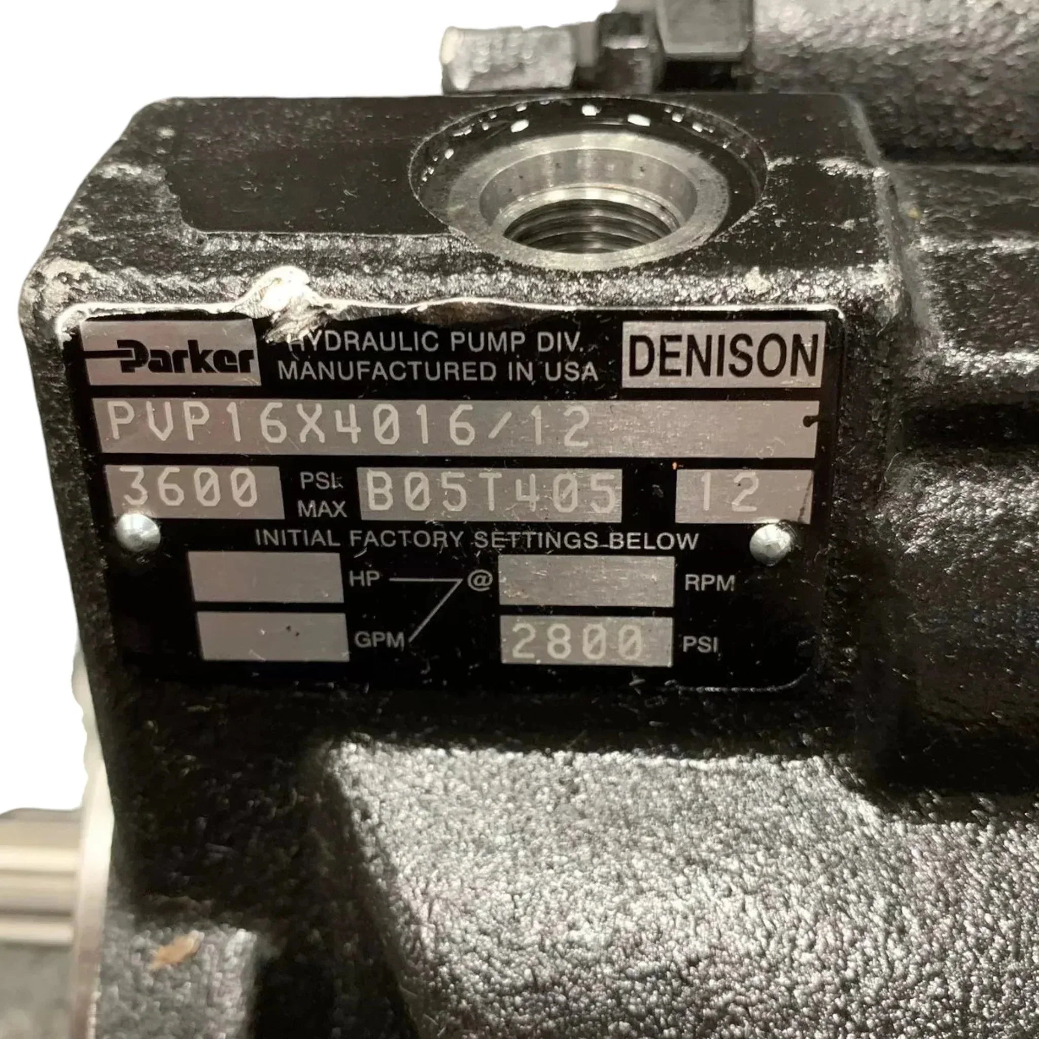 PVP1636BRP12X3953 Genuine Parker Hydraulic Pump PVP16