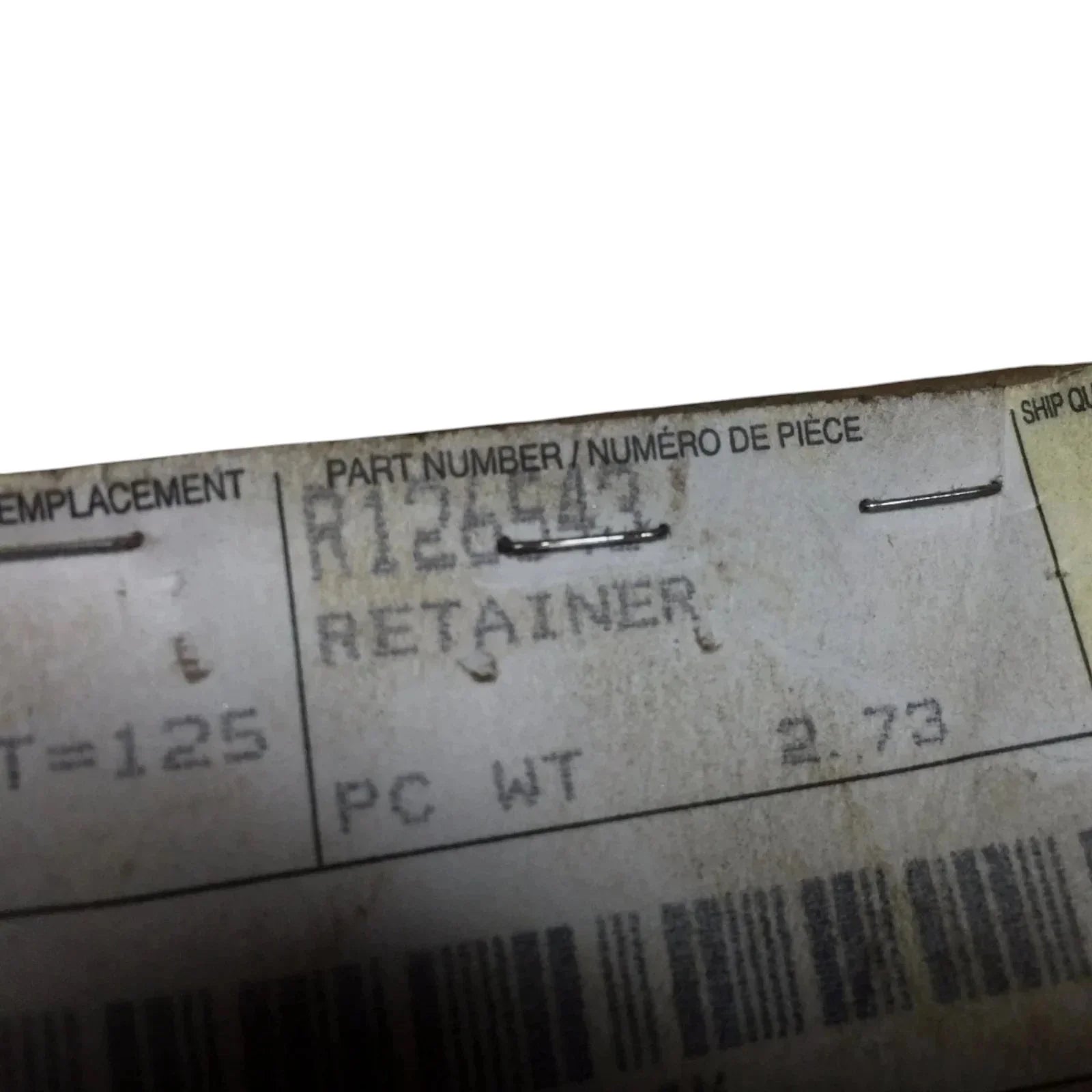 R126543 John Deere Ring Gear Hub Retainer