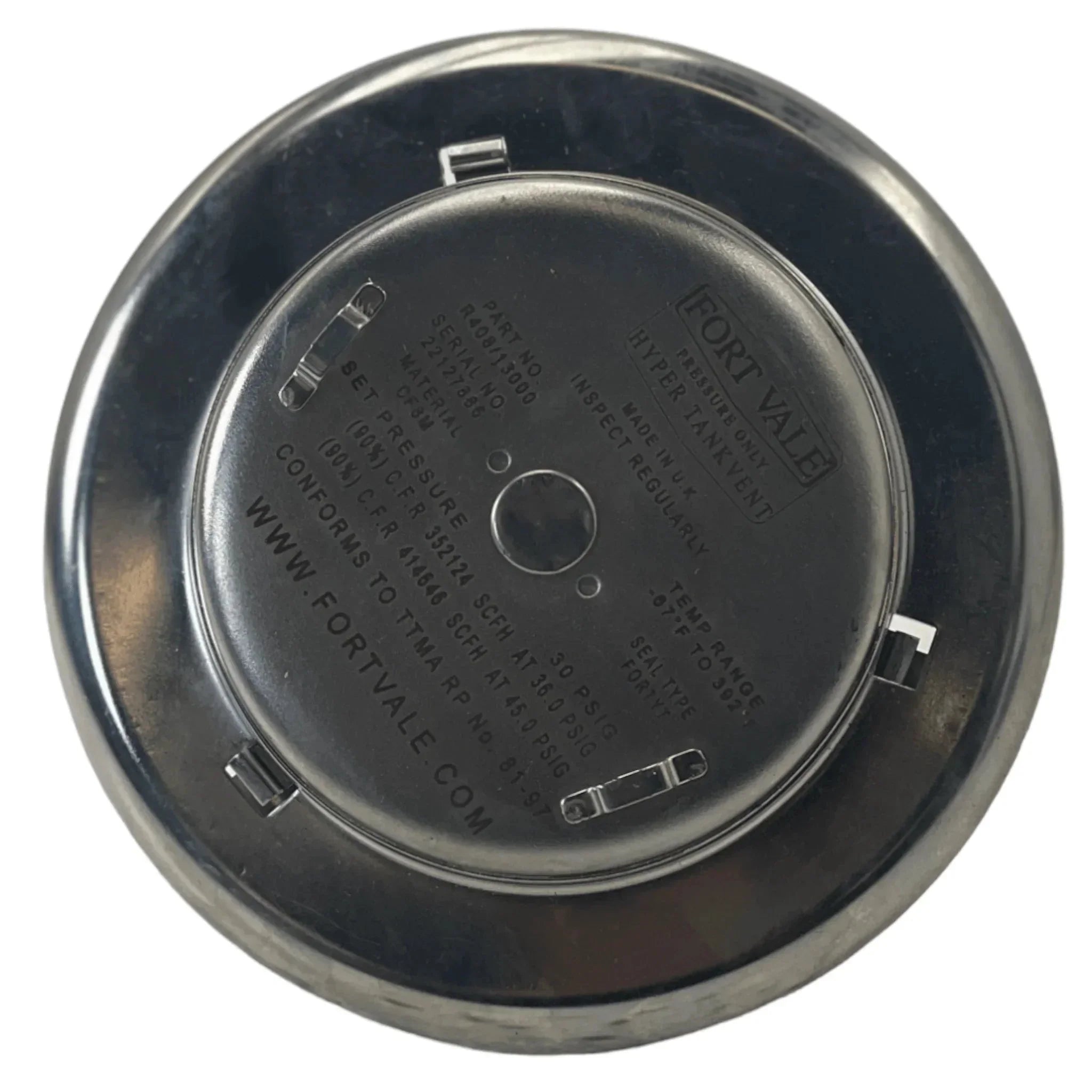 R408/13000 Genuine Fort Vale Pressure Hyper Tankvent