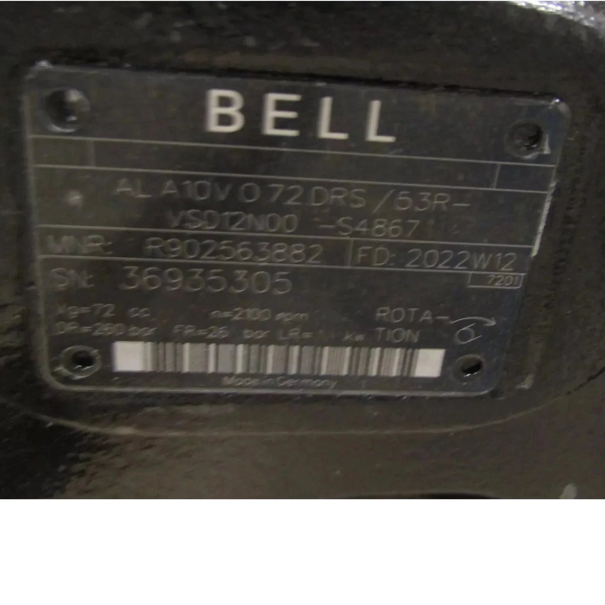 R902563882 Genuine Rexroth Axial Piston Pump