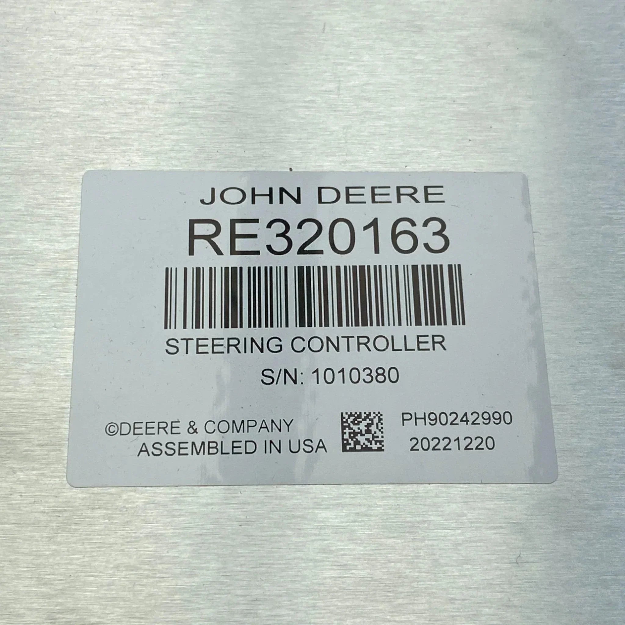 RE320163 Genuine John Deere Steering Controller