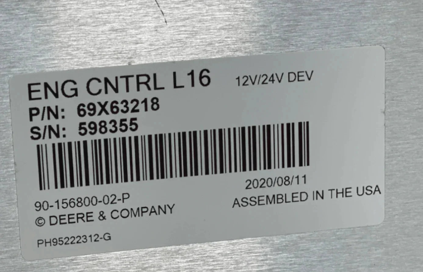 RE526588 Genuine John Deere ECM Engine Control Module L16