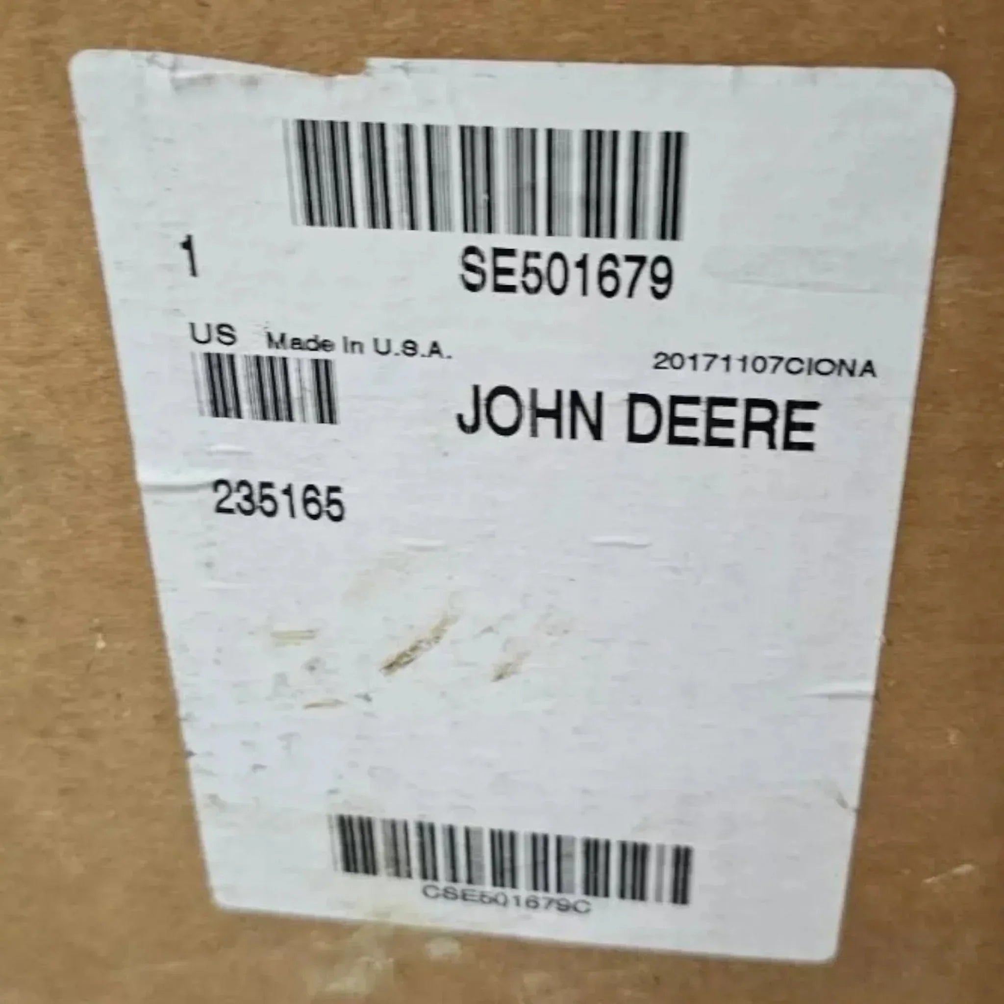 RE532661 Genuine John Deere Turbocharger
