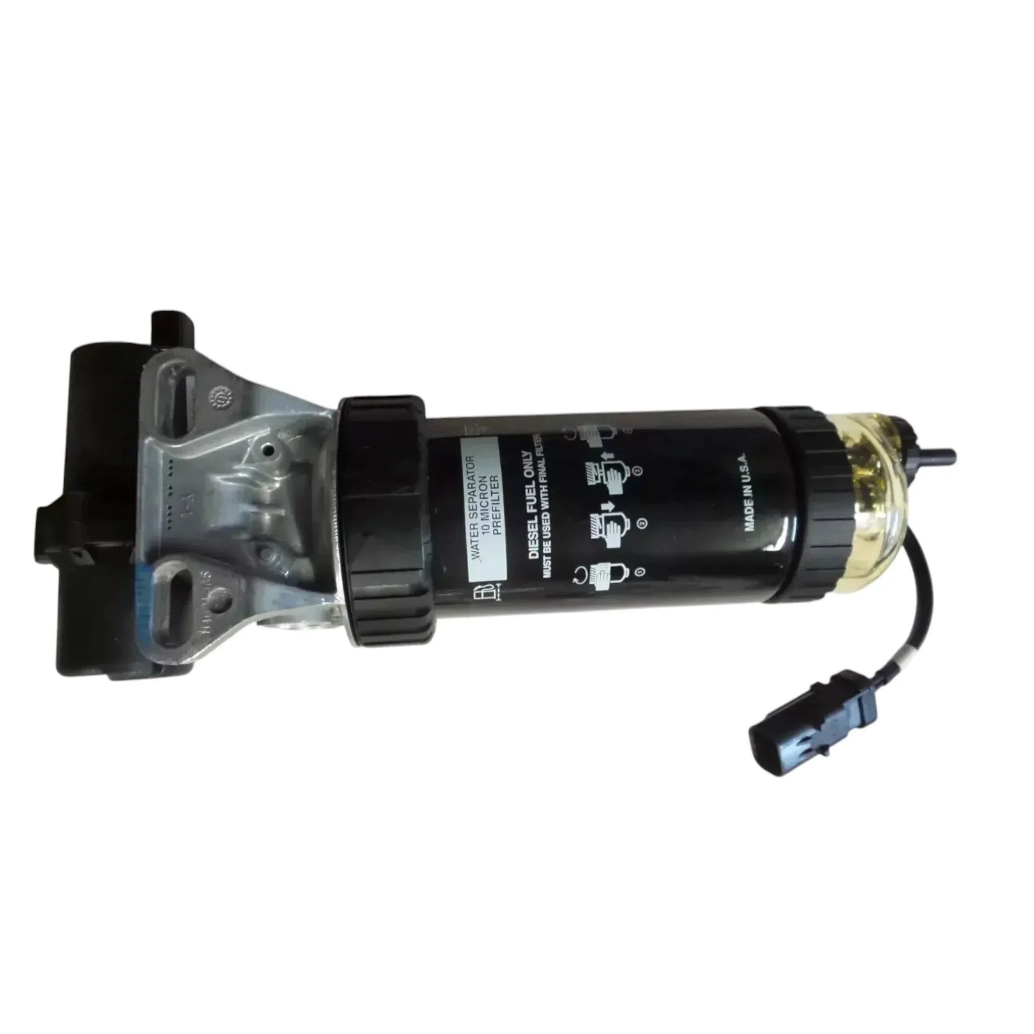 RE541921 Genuine John Deere Fuel Filter Assembly with Water In Fuel Sensor 12V