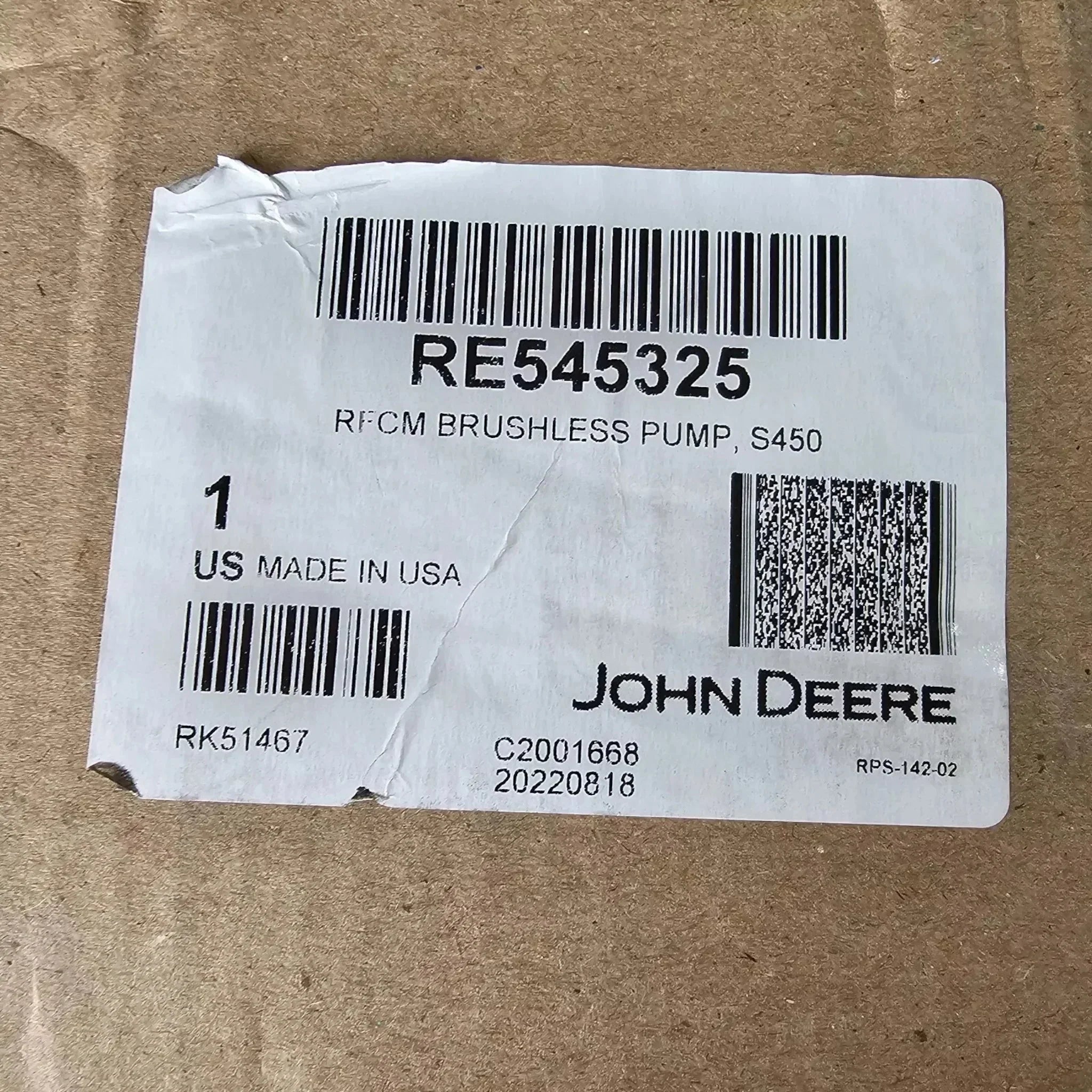 RE545325 John Deere Fuel Filter
