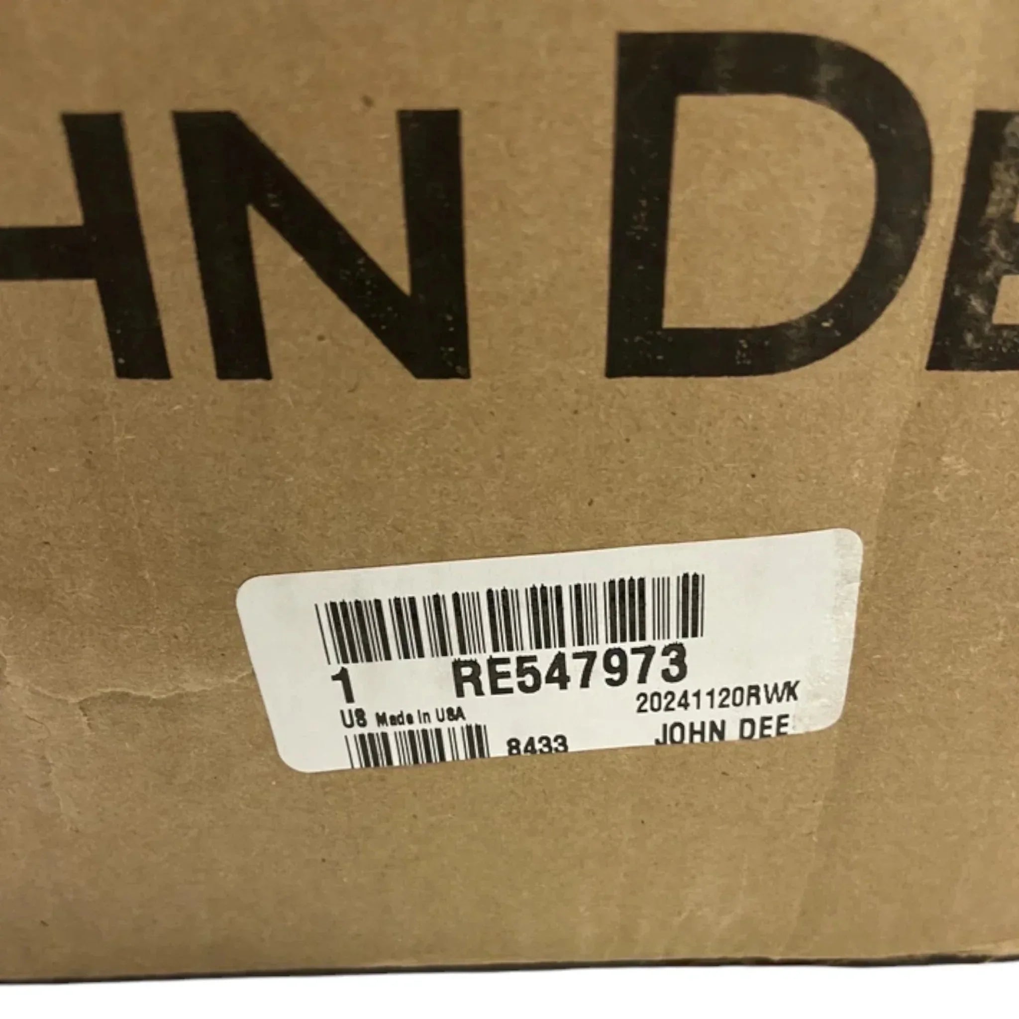 RE547973 Genuine John Deere Turbocharger