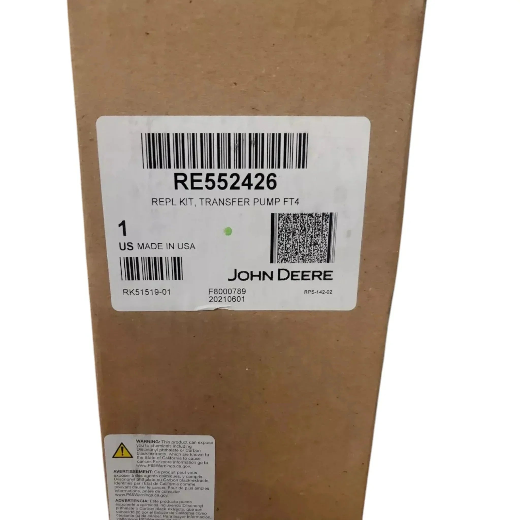 RE552426 Genuine John Deere Fuel Transfer Pump