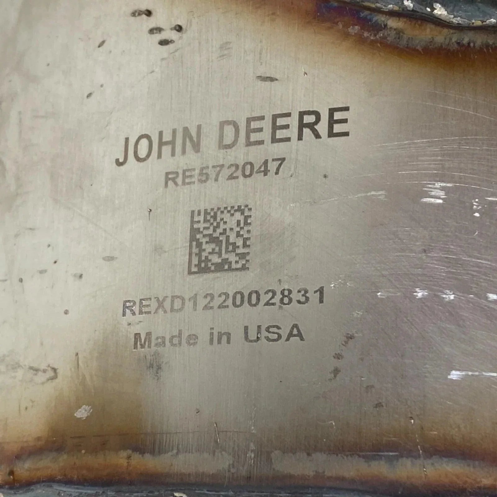 RE572050 Genuine John Deere DOC Diesel Oxidation Catalyst