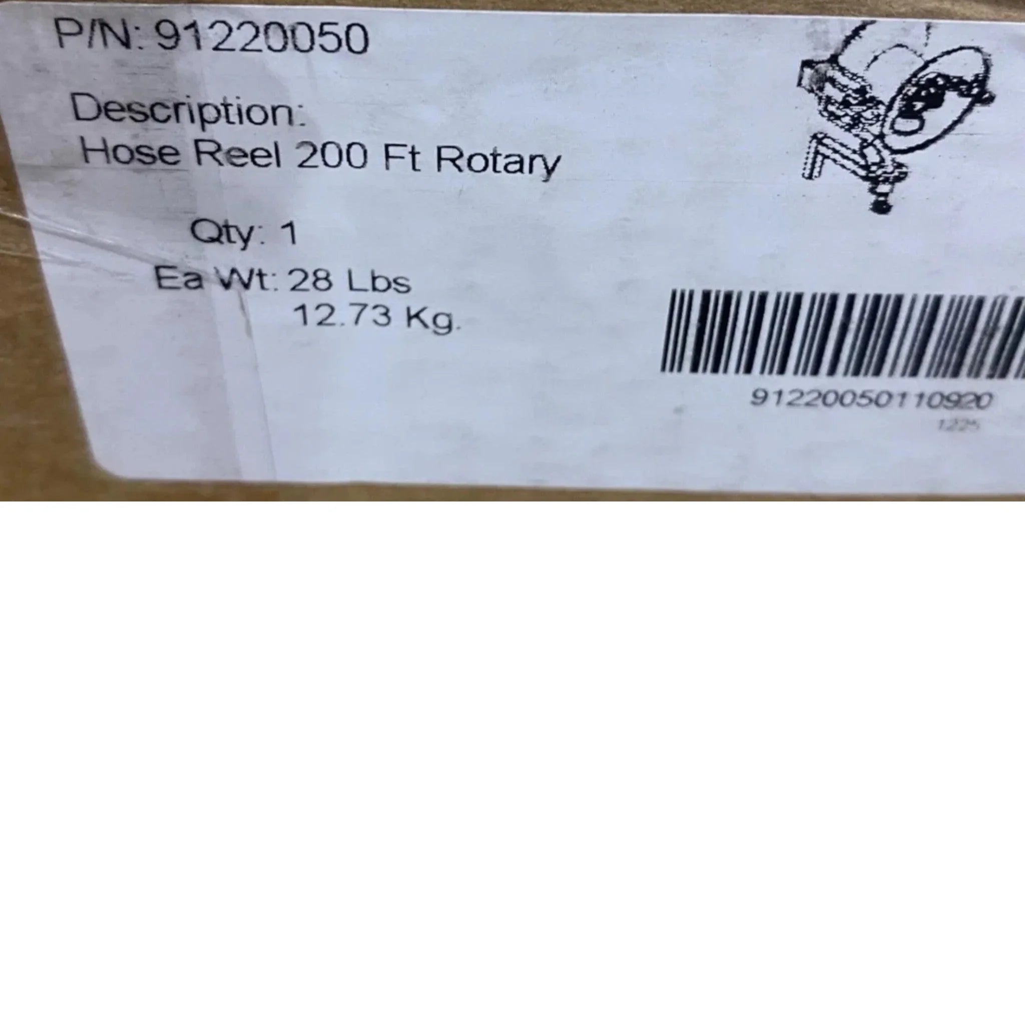 91220050 Hotsy Reel Quick Hose Reel