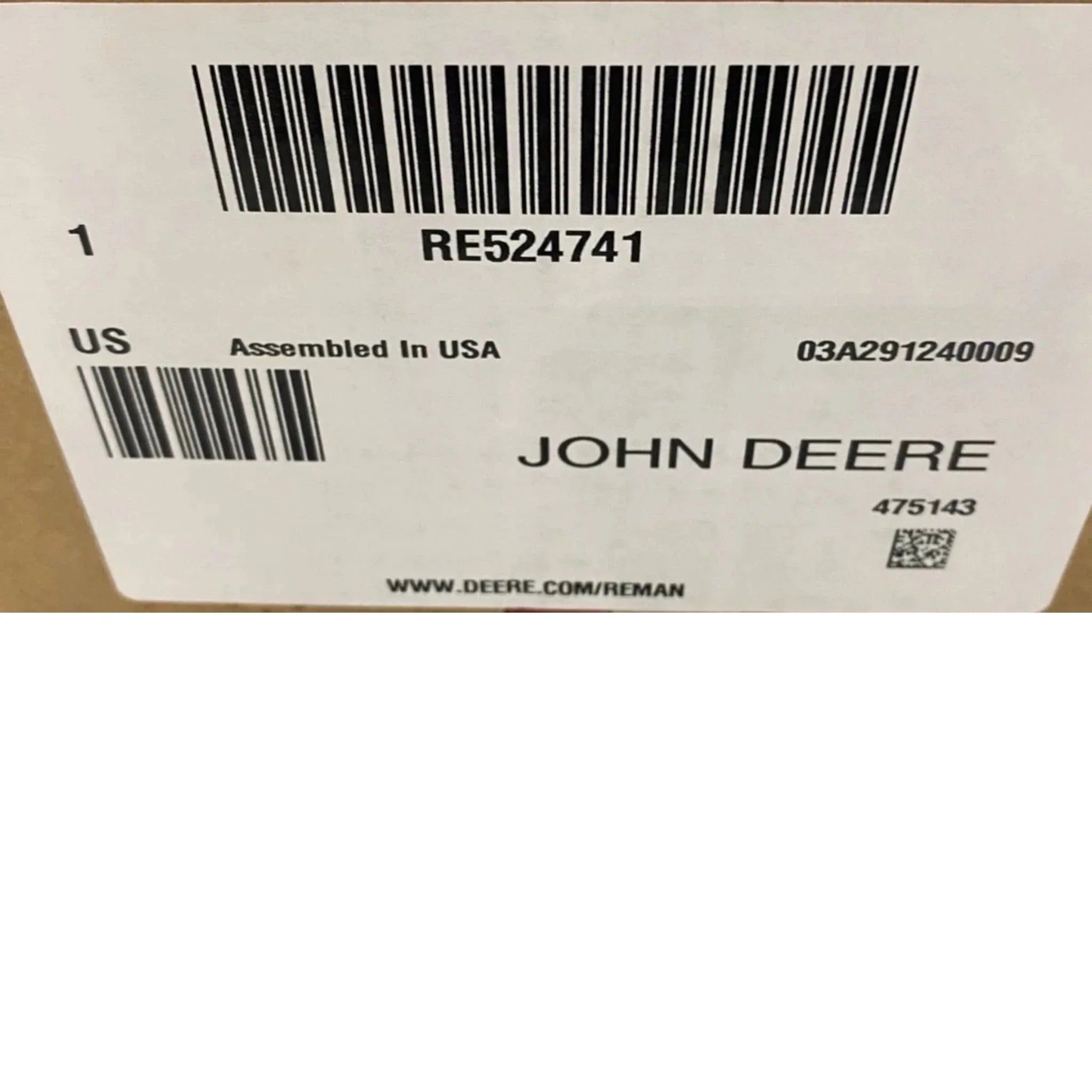 RE524733 Genuine John Deere Turbocharger