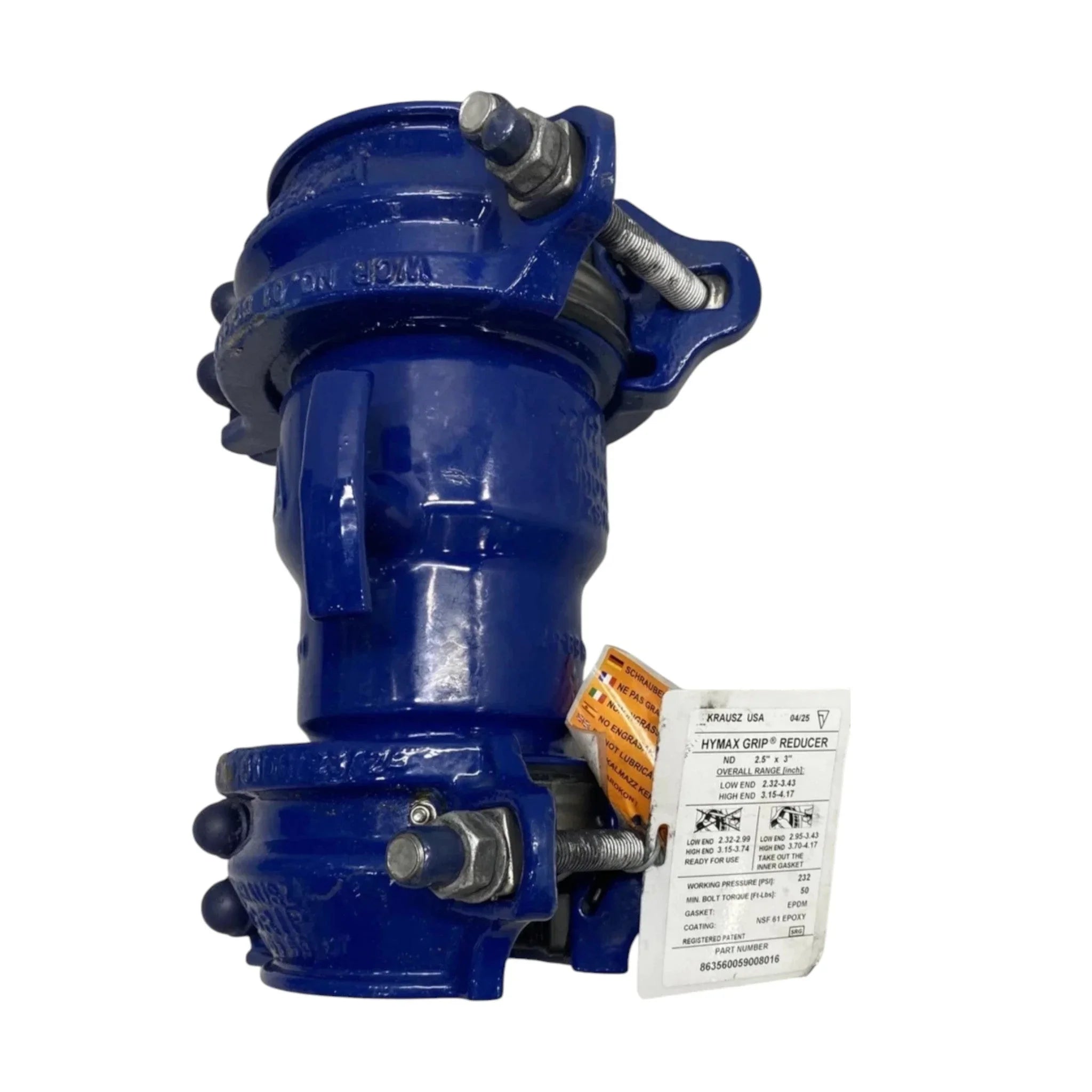 863560059008016 Hymax Grip Reducer Coupling